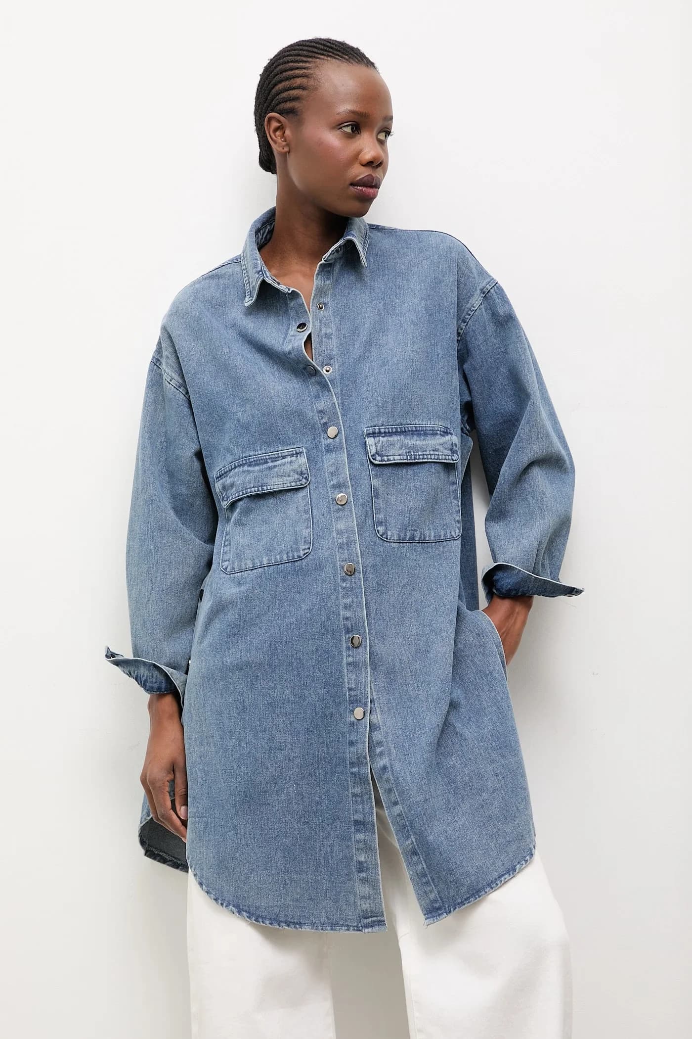 Джинсовая рубашка