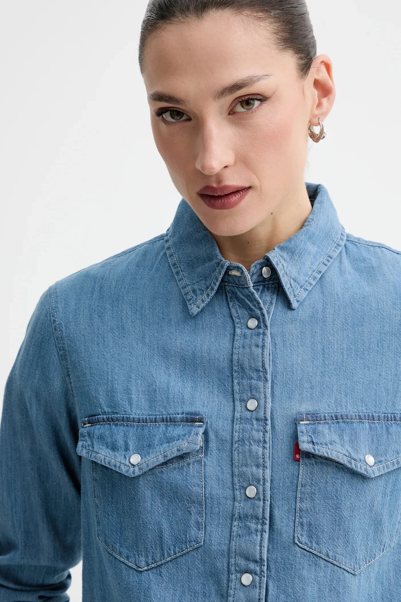 Джинсовая рубашка - фото 4