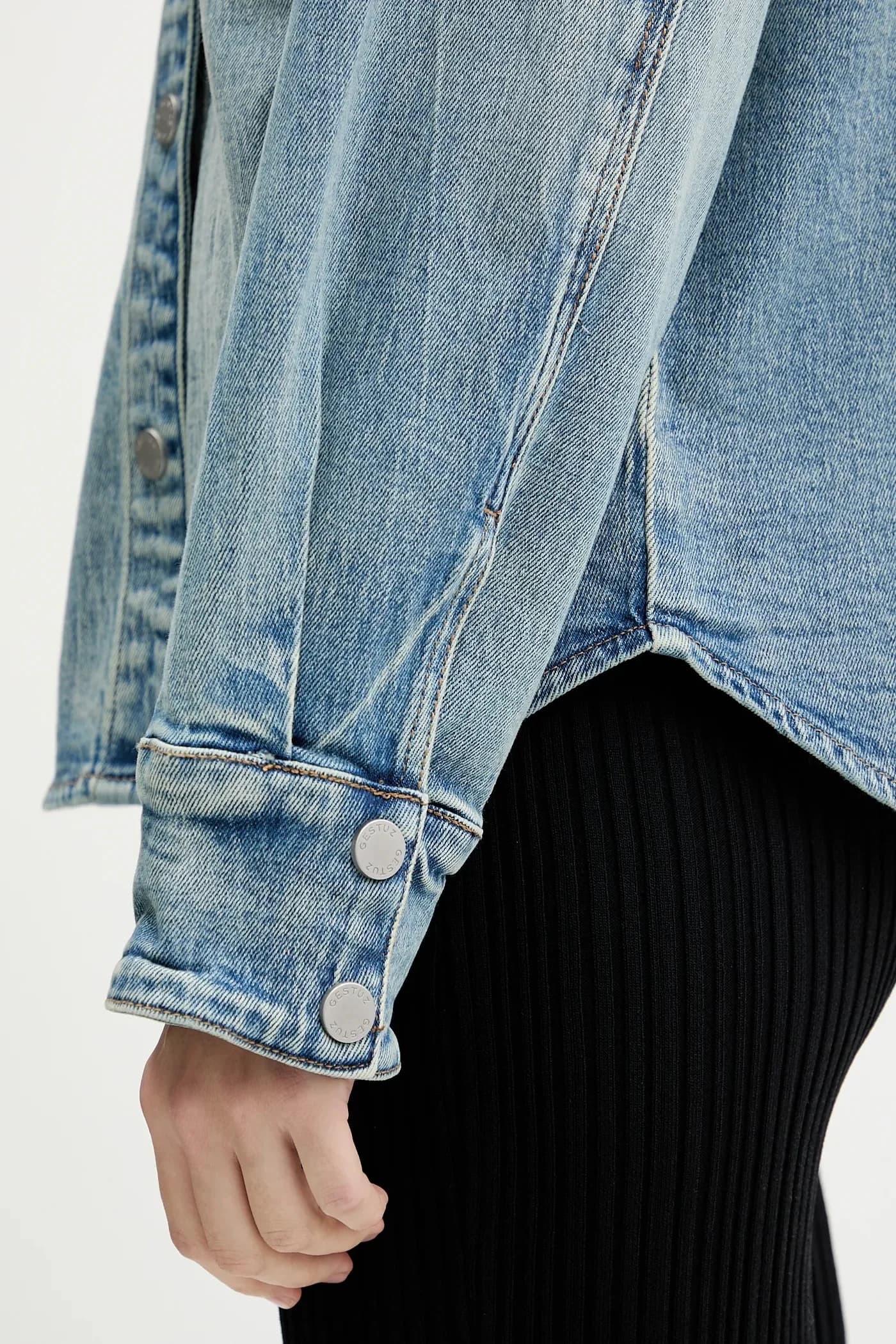 Джинсовая рубашка - фото 5