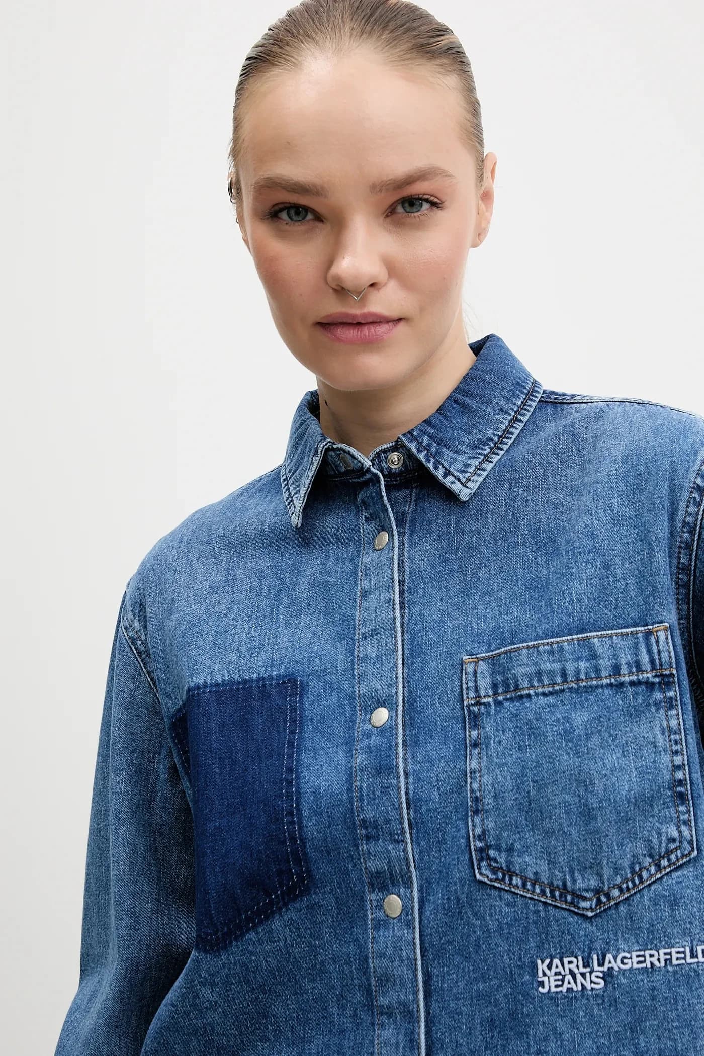 Джинсовая рубашка - фото 4