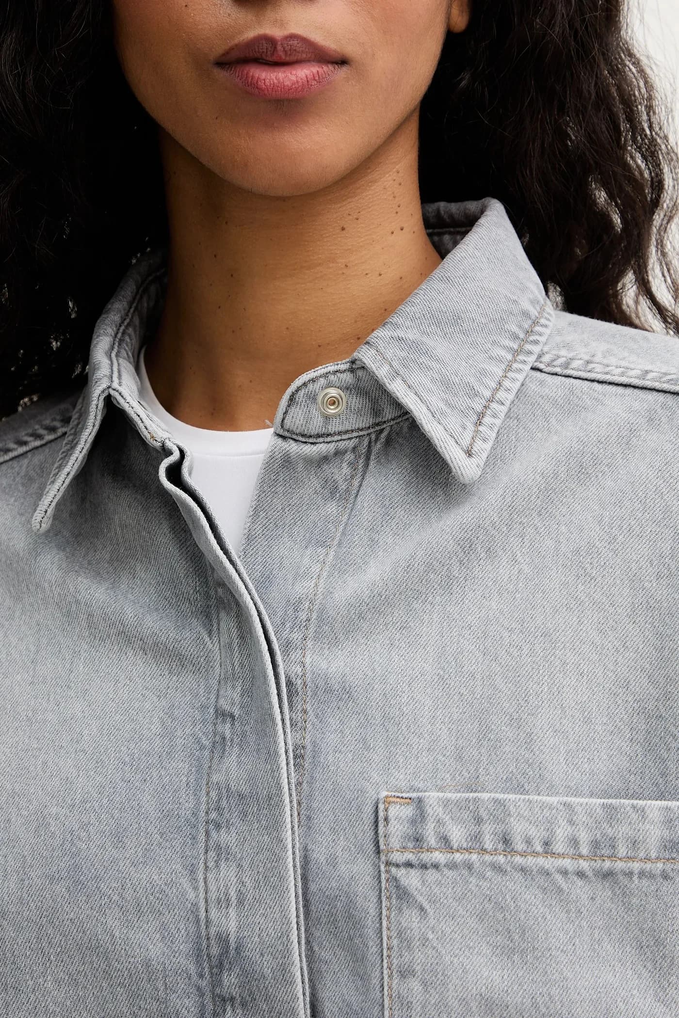 Джинсовая рубашка - фото 5