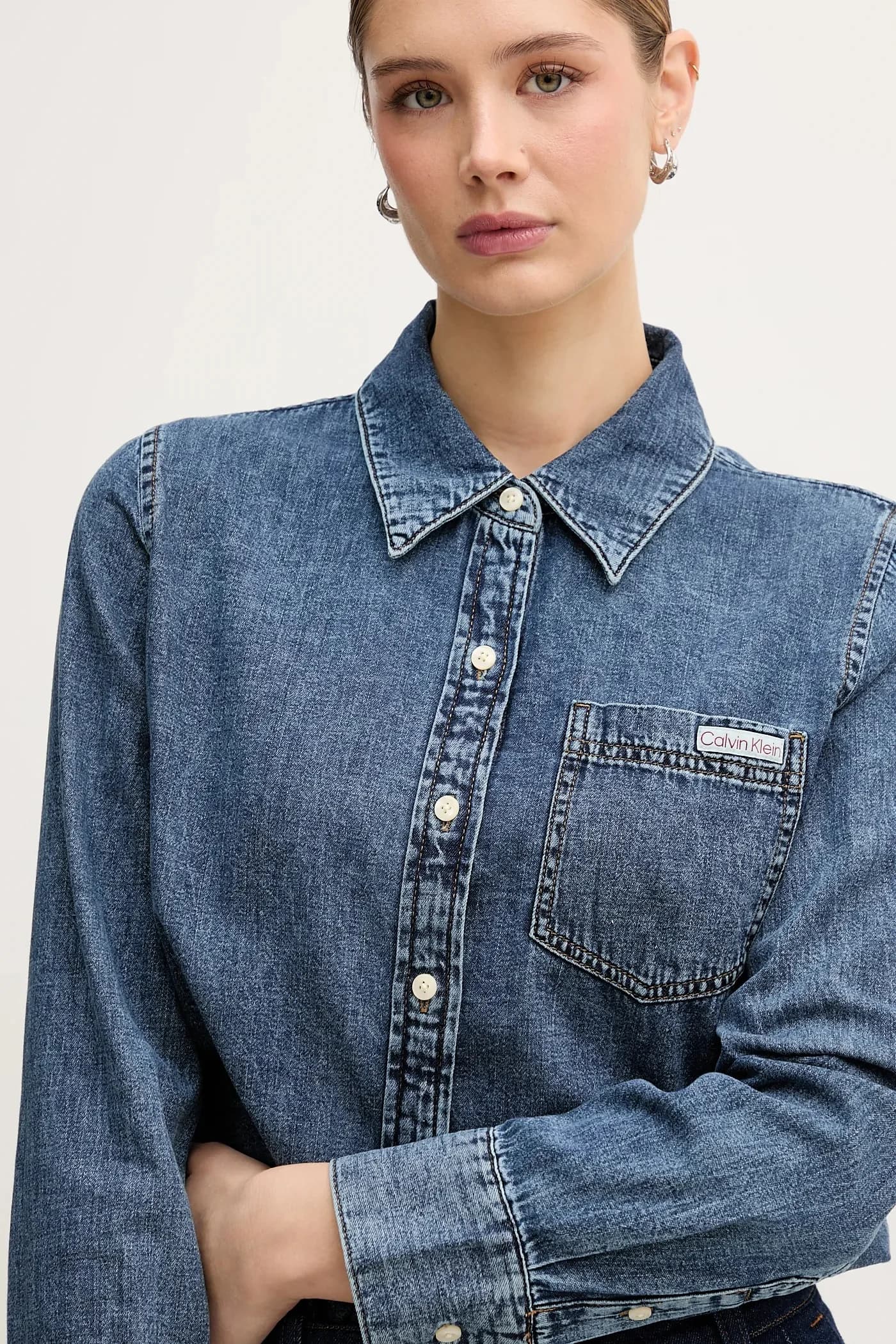 Джинсовая рубашка - фото 4