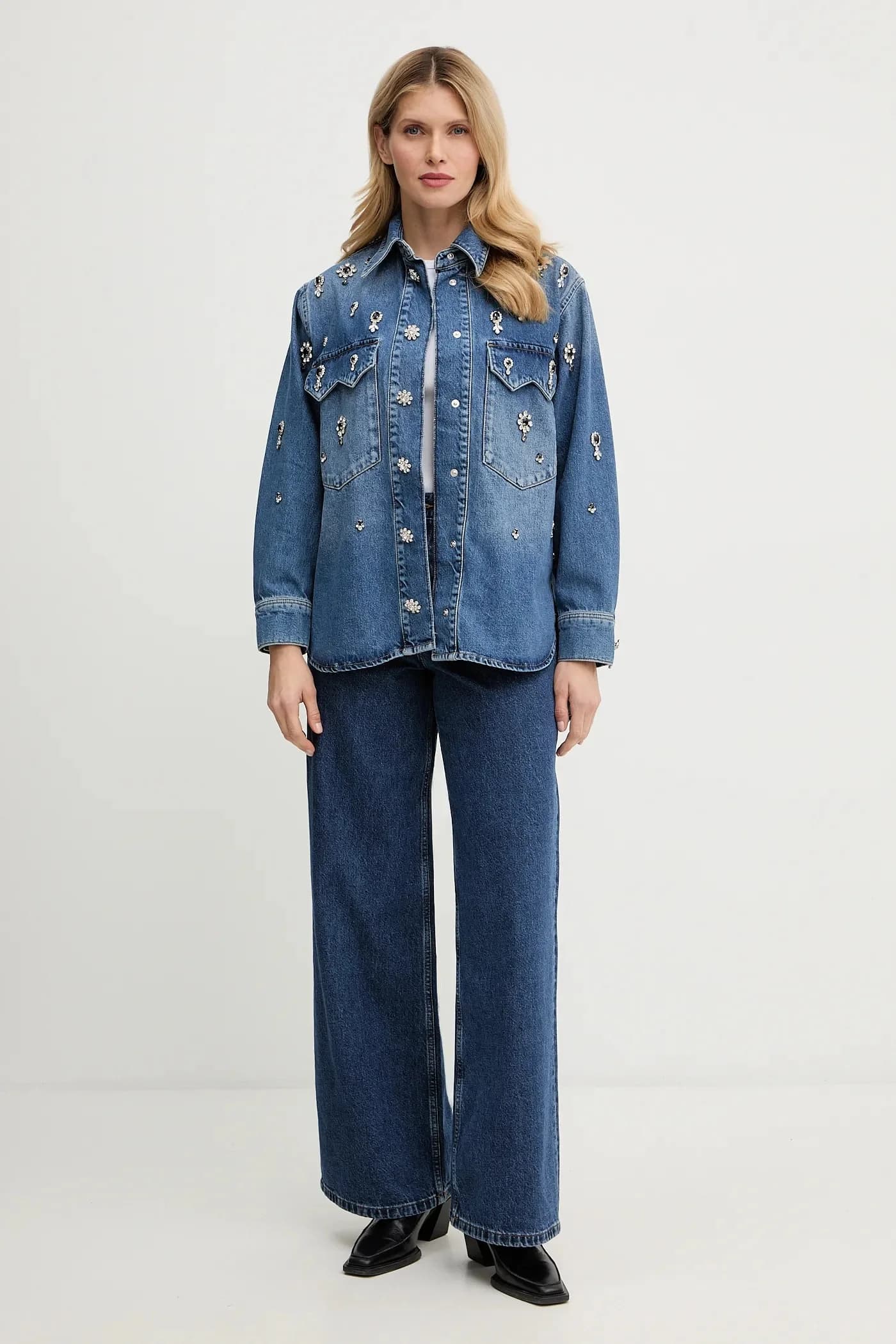 Джинсовая рубашка - фото 2