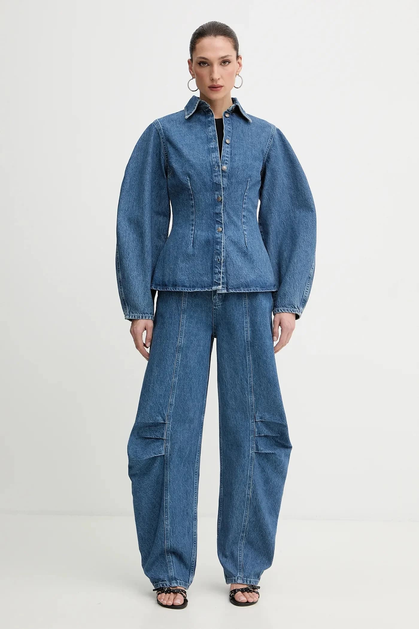 Джинсовая рубашка - фото 2