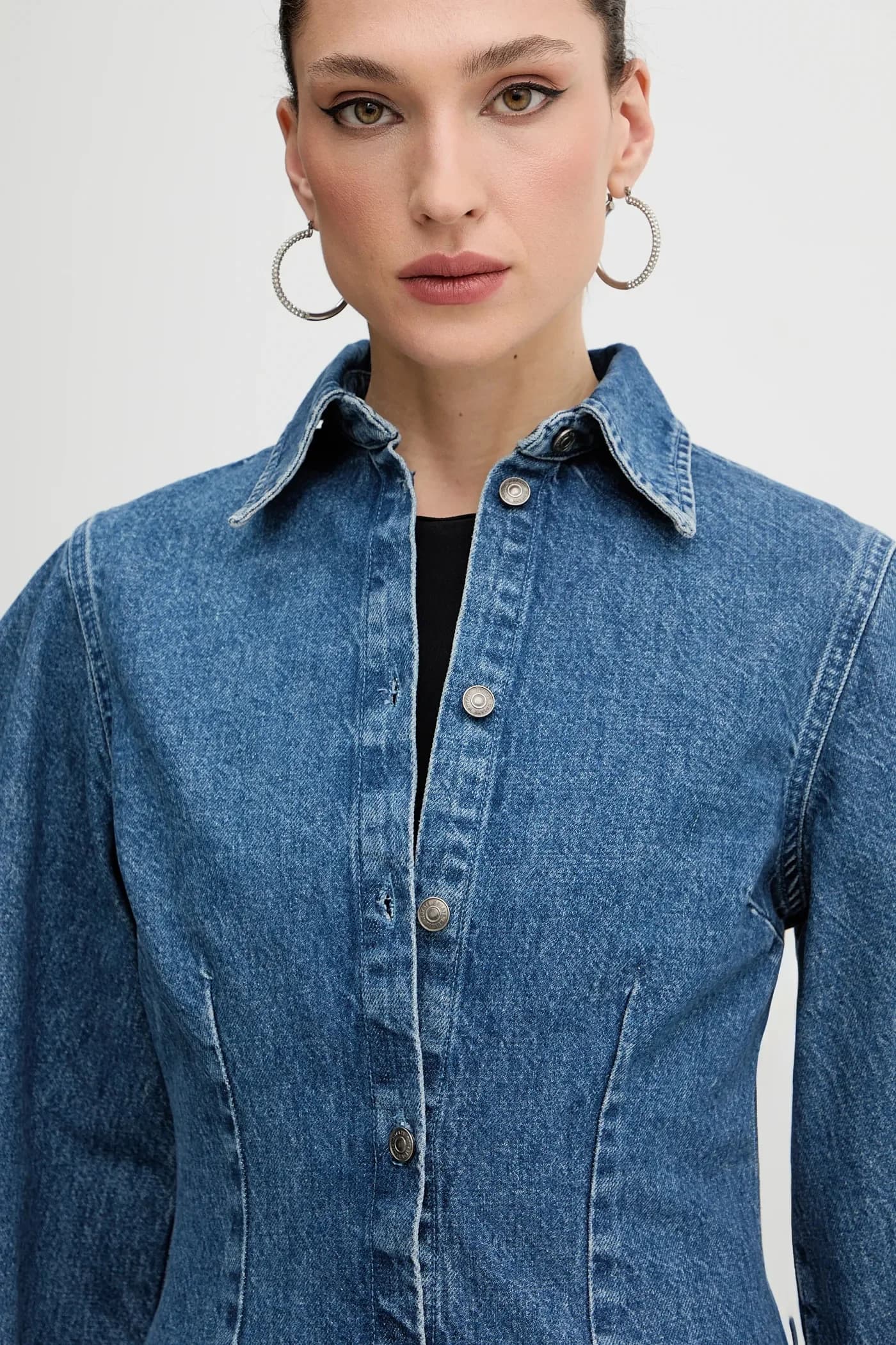 Джинсовая рубашка - фото 4