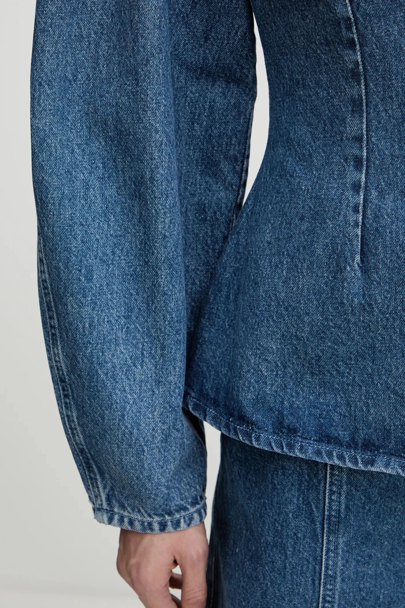 Джинсовая рубашка - фото 5