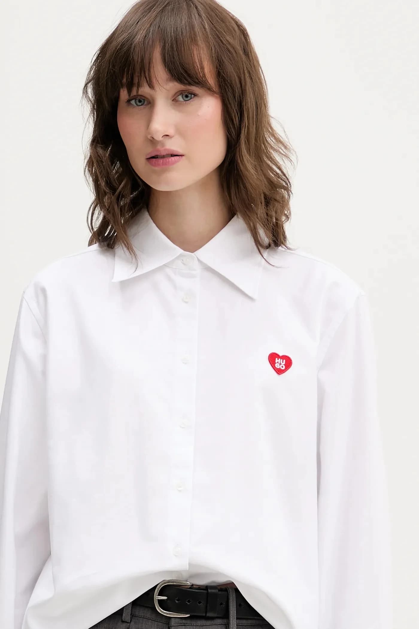 рубашка Erselia из хлопка - фото 4