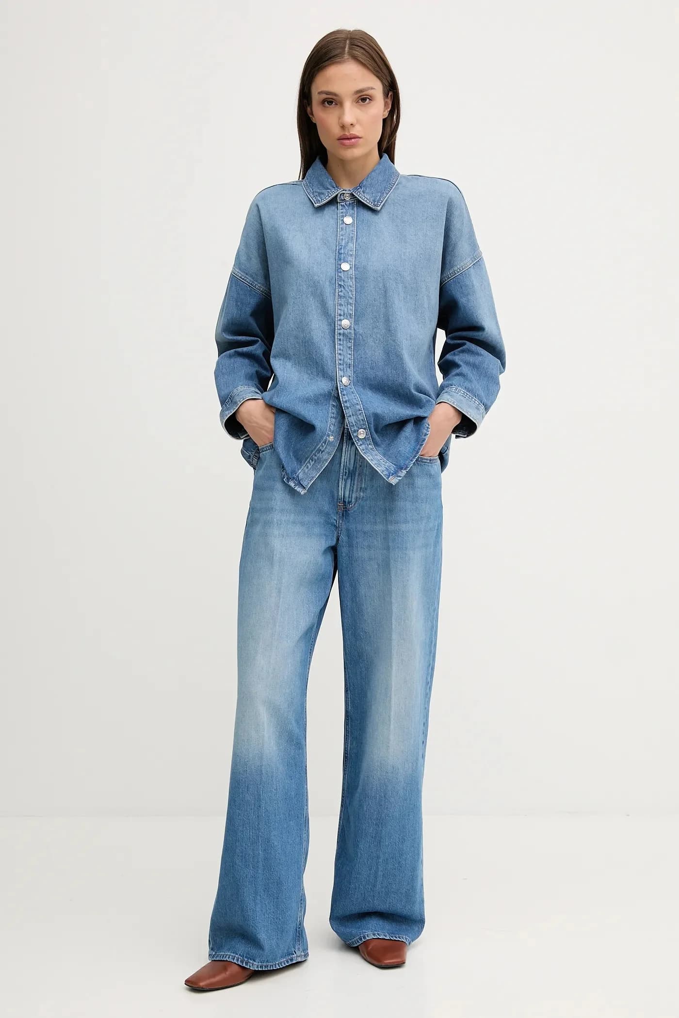 Джинсовая рубашка - фото 2