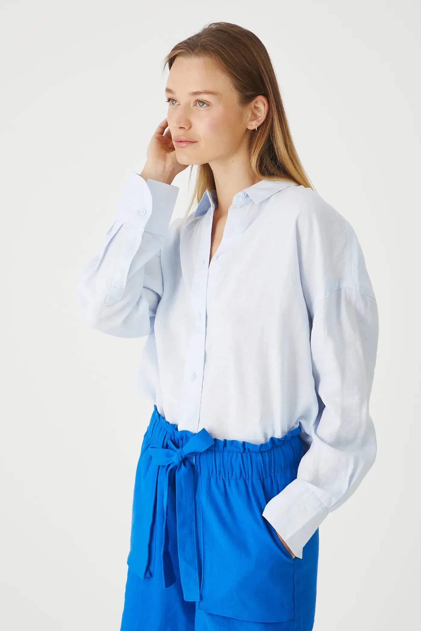 Льняная рубашка - фото 4