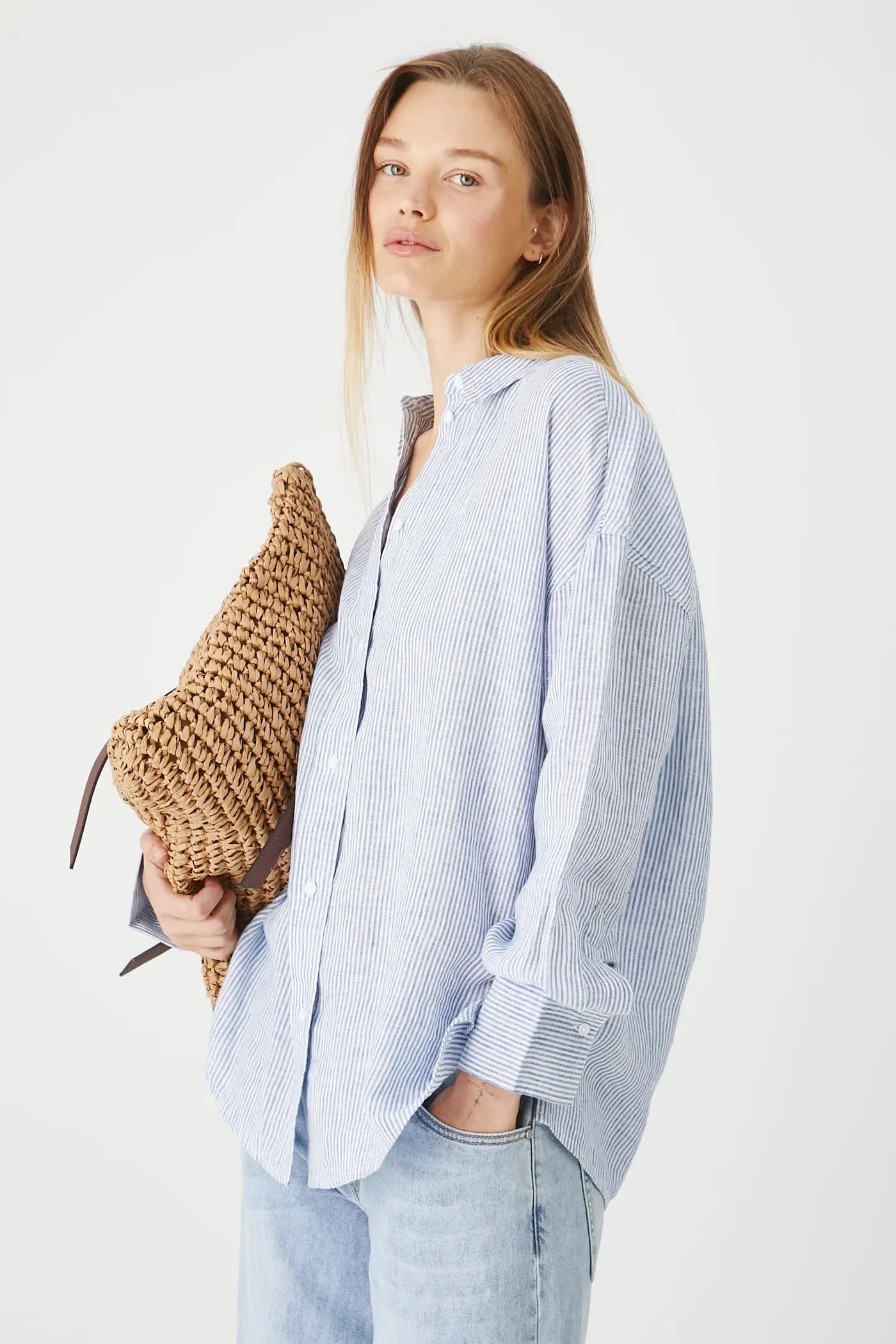 Льняная рубашка - фото 4