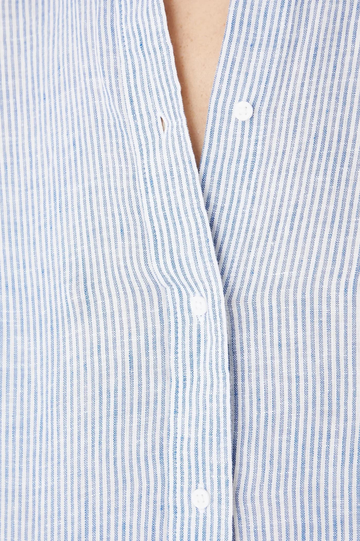 Льняная рубашка - фото 5