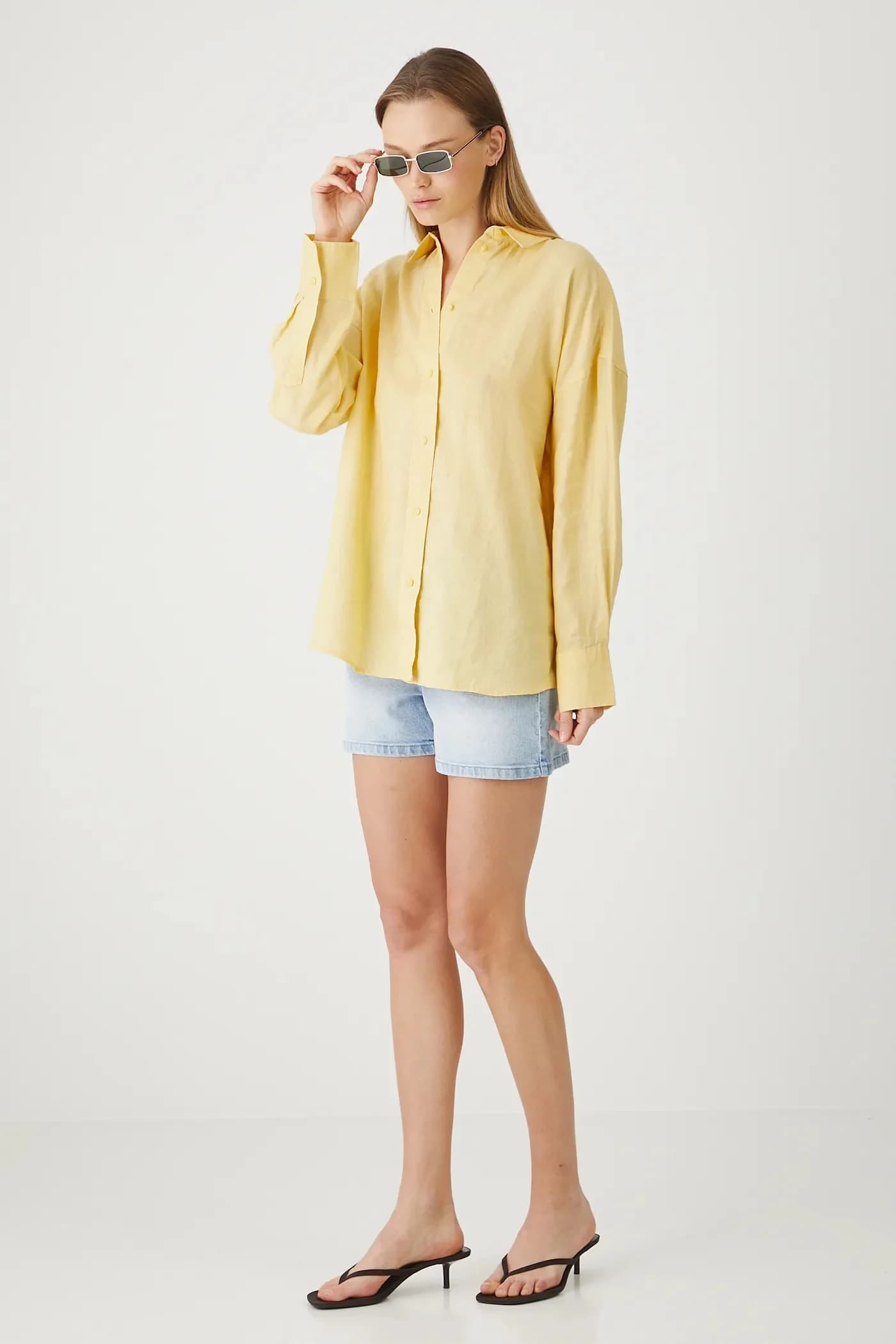 Льняная рубашка - фото 2