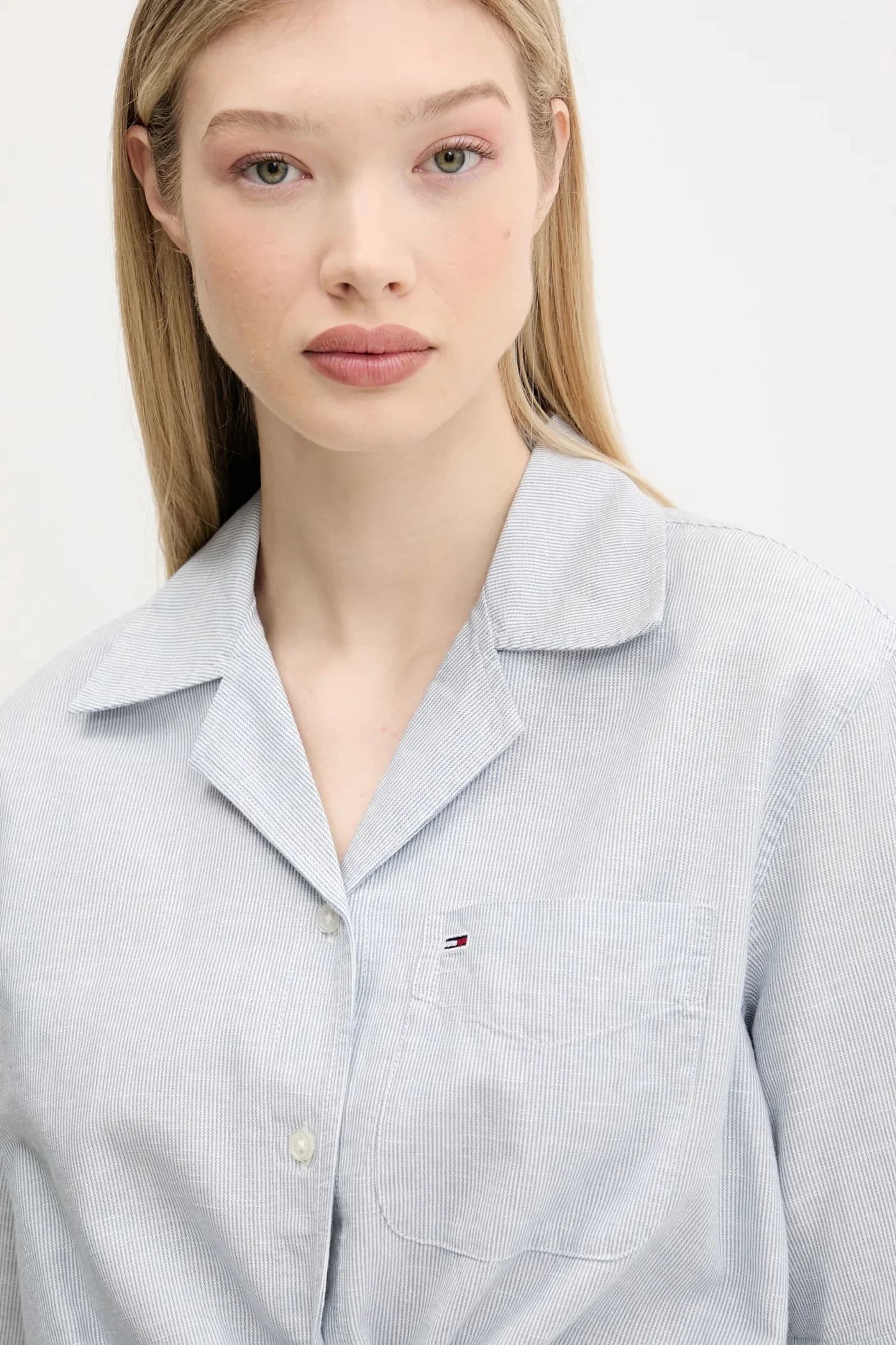 Рубашка из смесового льна - фото 4