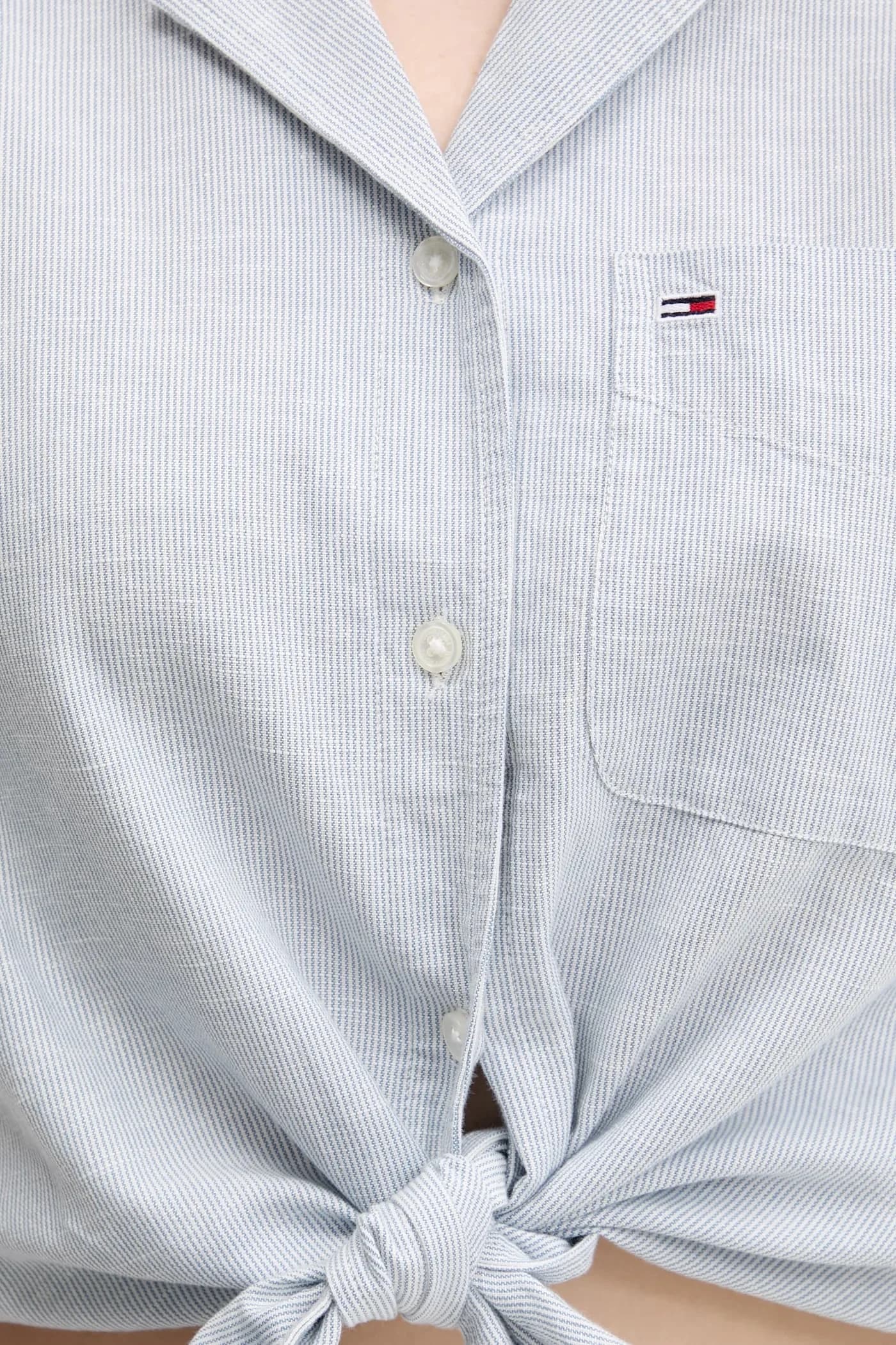 Рубашка из смесового льна - фото 5