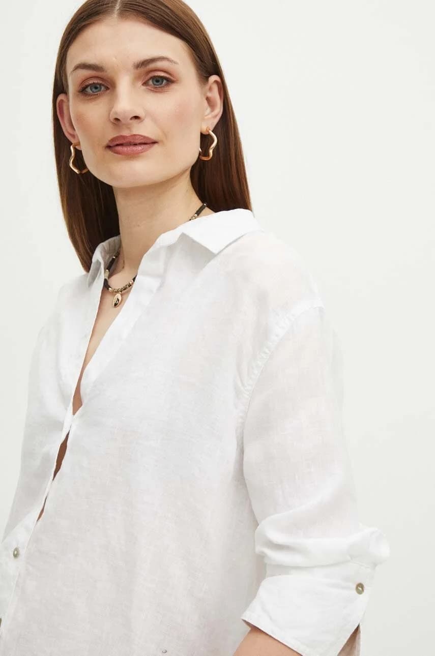 Льняная рубашка - фото 4