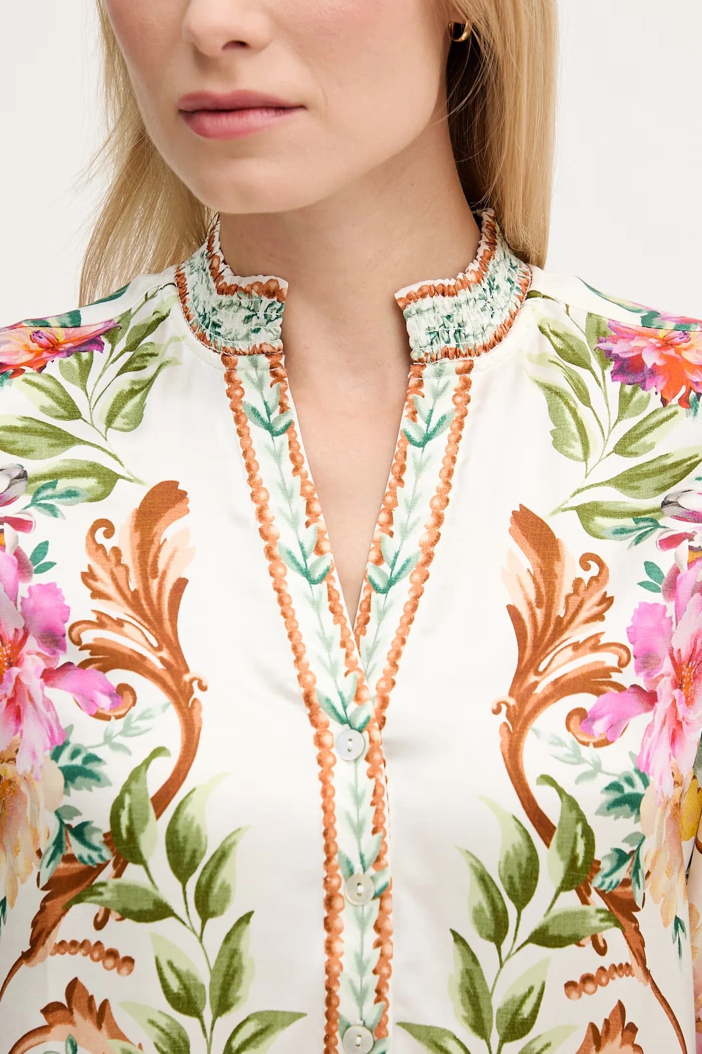 Рубашка из шелка Кахлани - фото 5