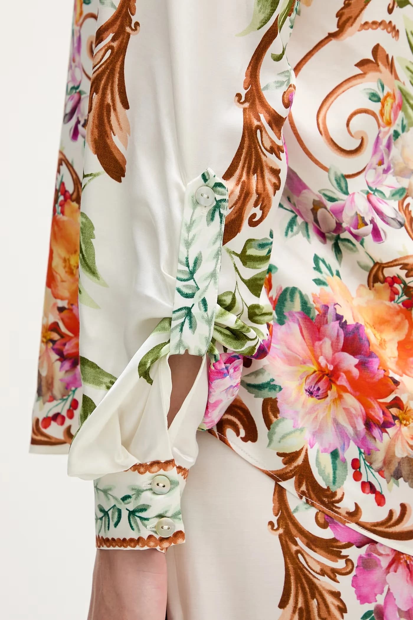 Рубашка из шелка Кахлани - фото 6