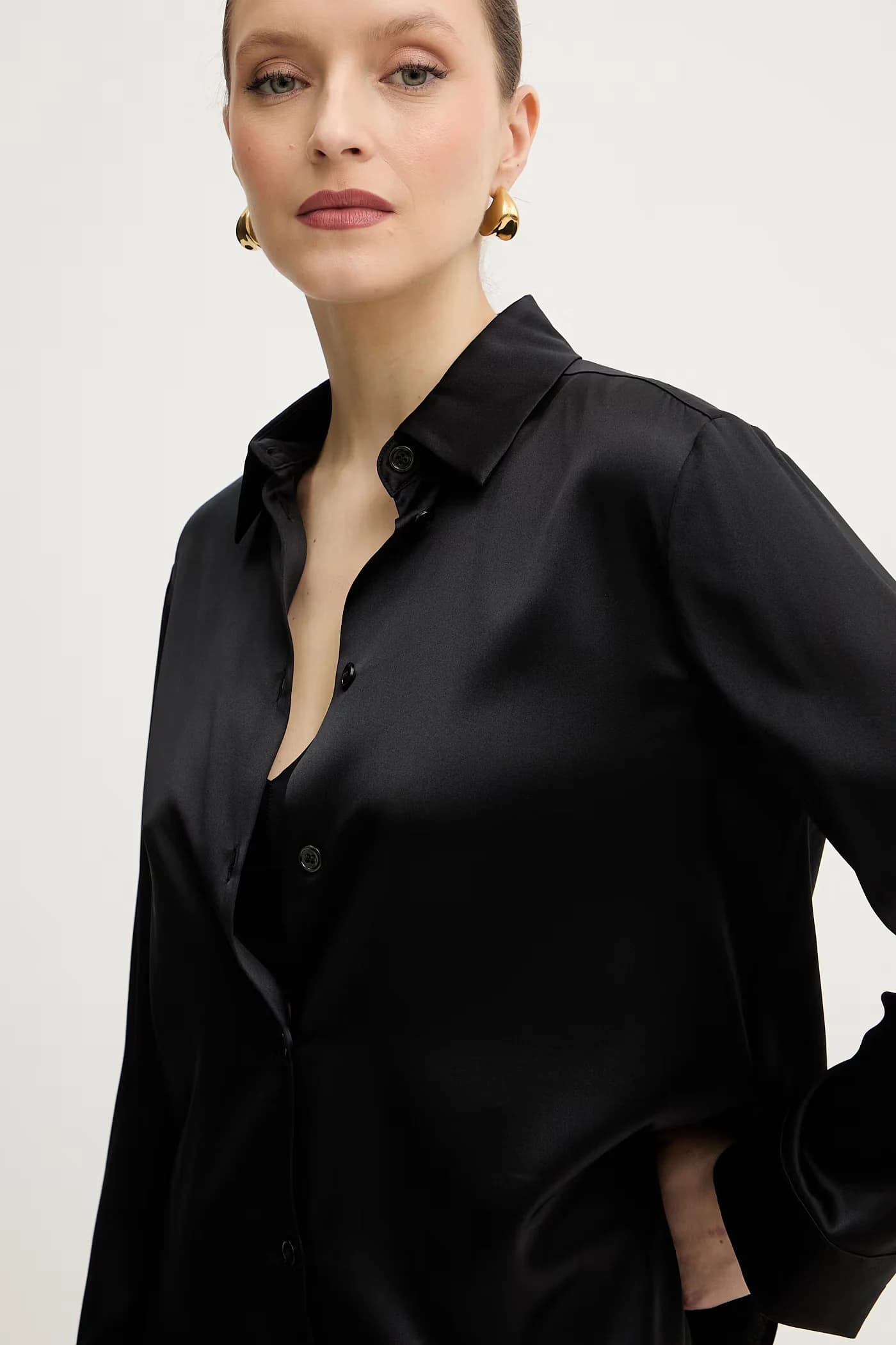 Рубашка из шелка QUARTO - фото 4