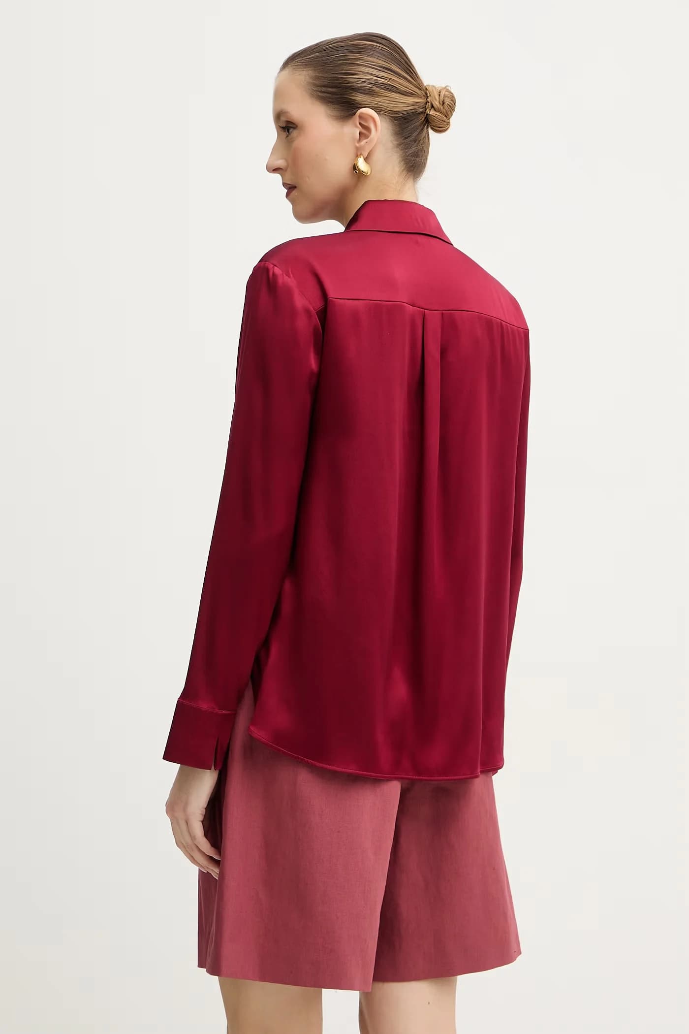 Рубашка из шелка QUARTO - фото 3