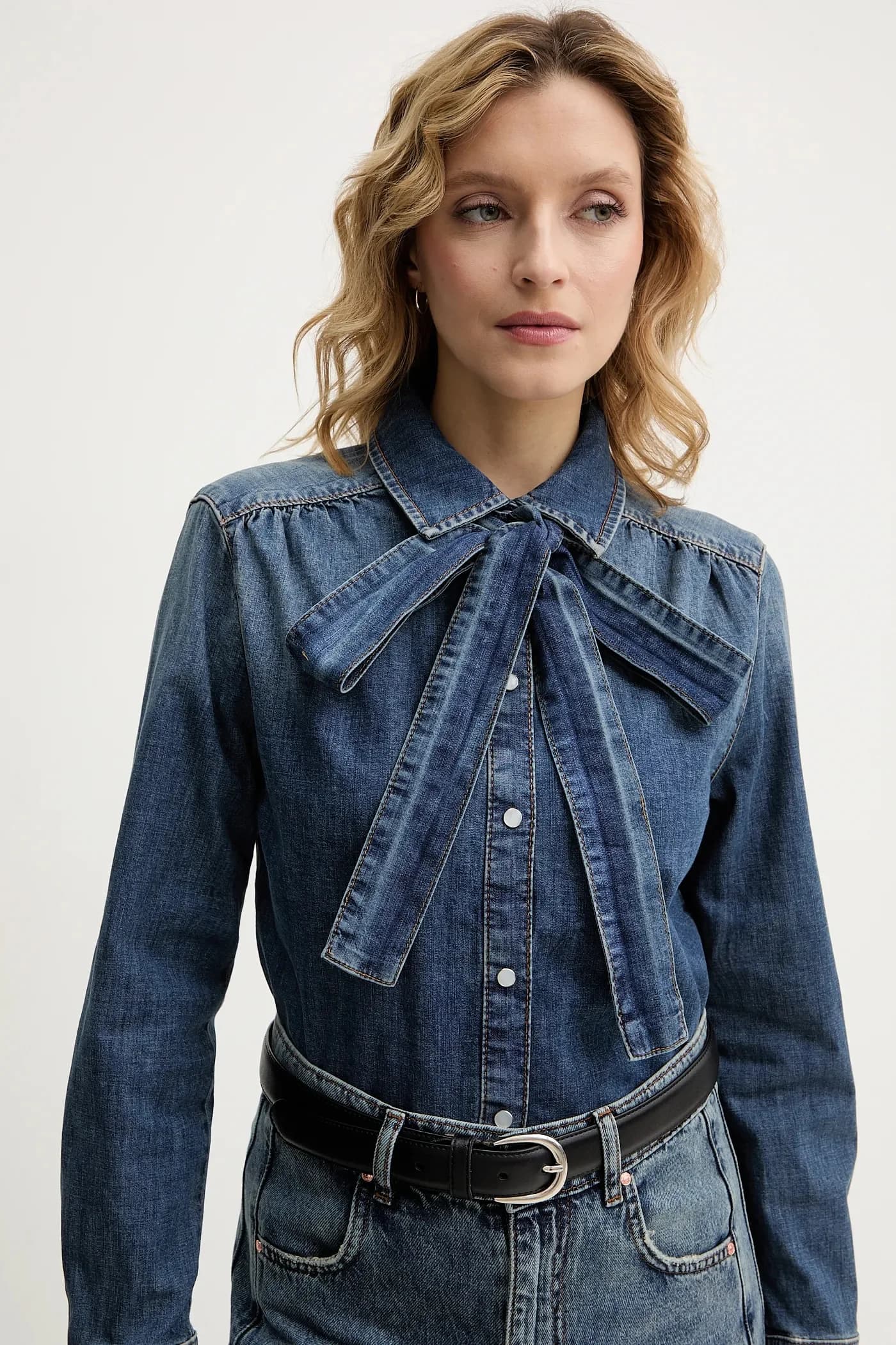 Джинсовая рубашка - фото 4