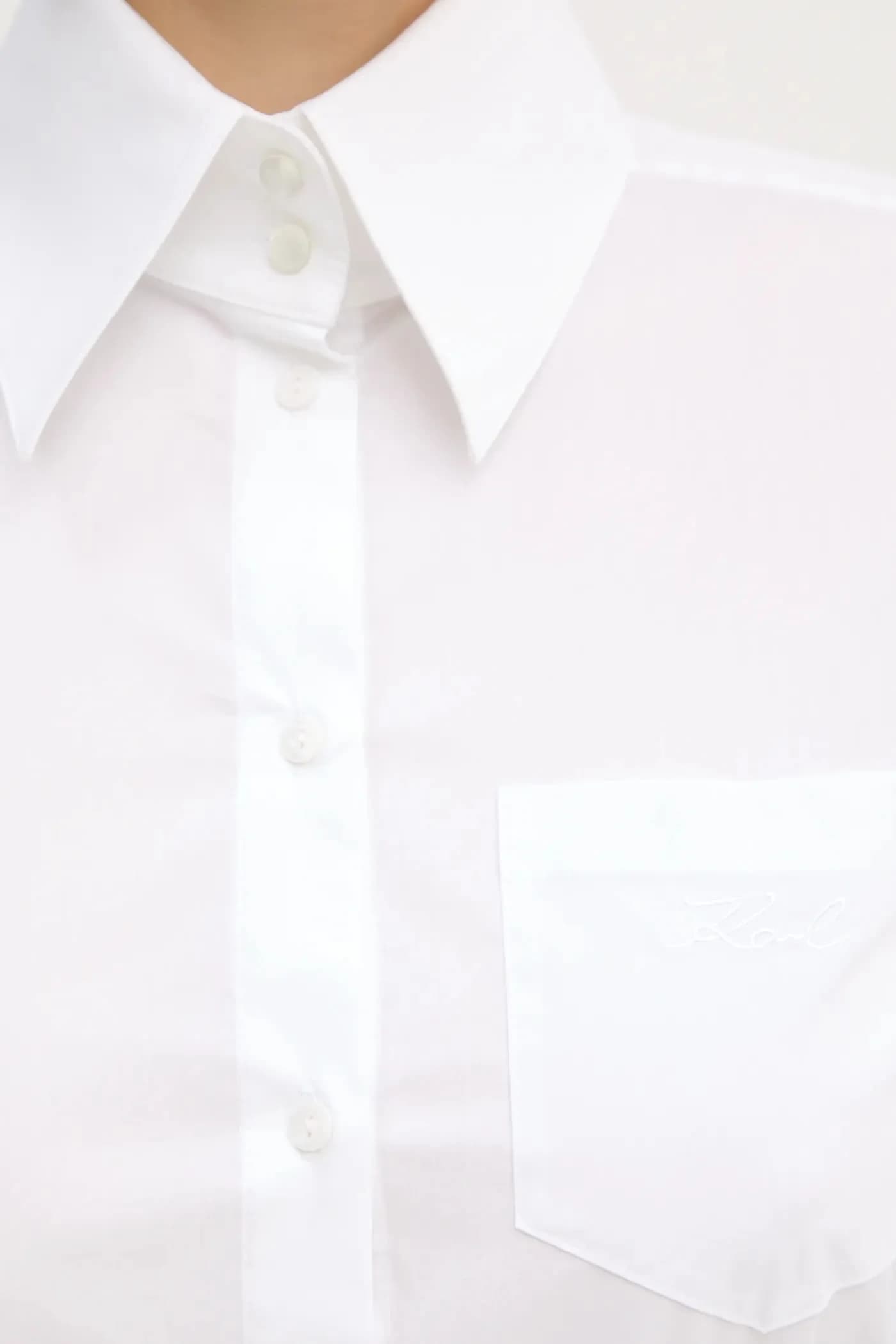 Рубашка из смесового хлопка - фото 5