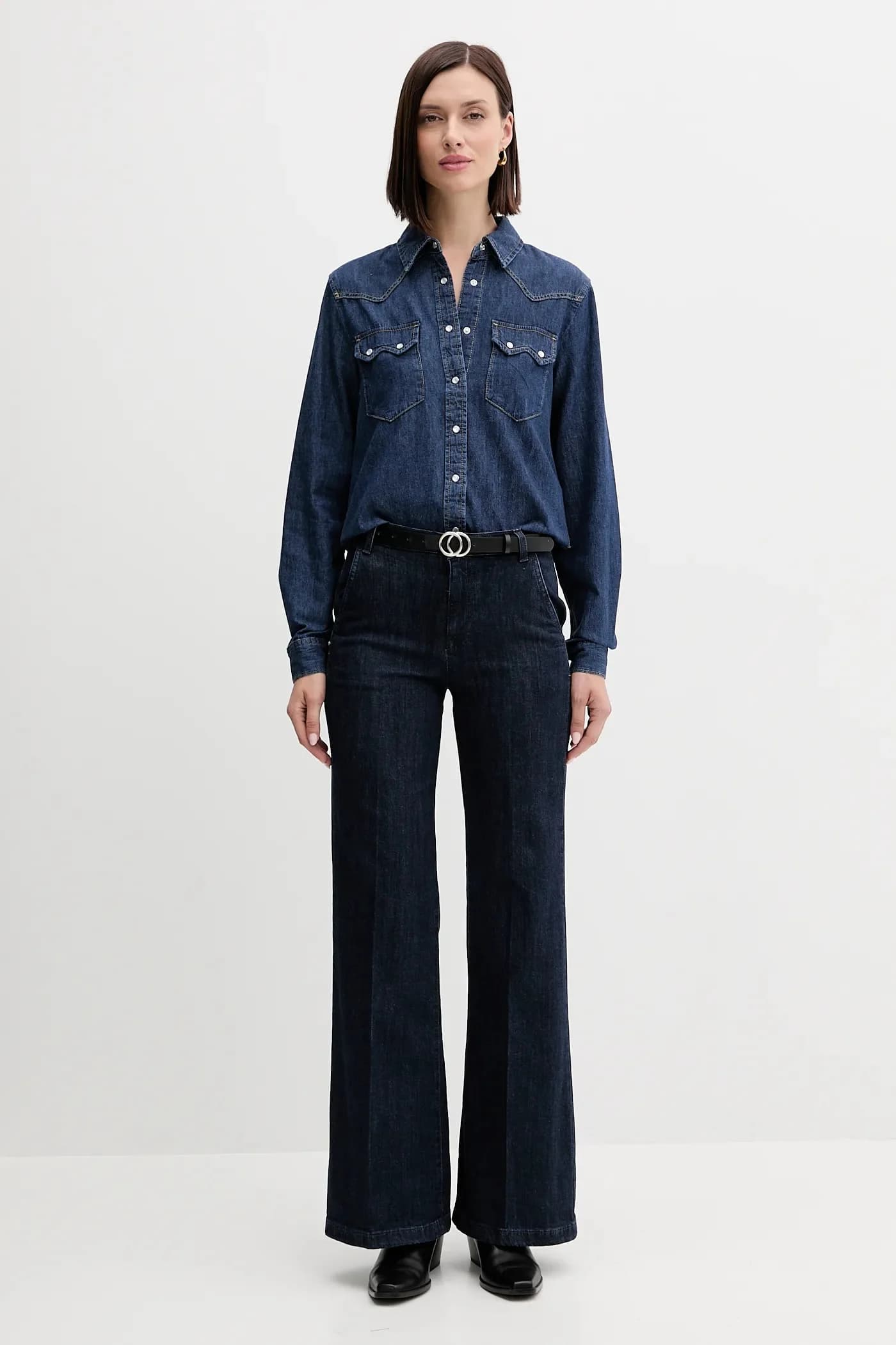 Джинсовая рубашка - фото 2