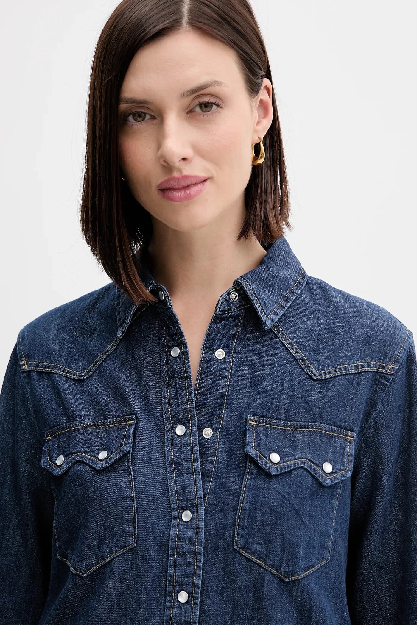 Джинсовая рубашка - фото 4