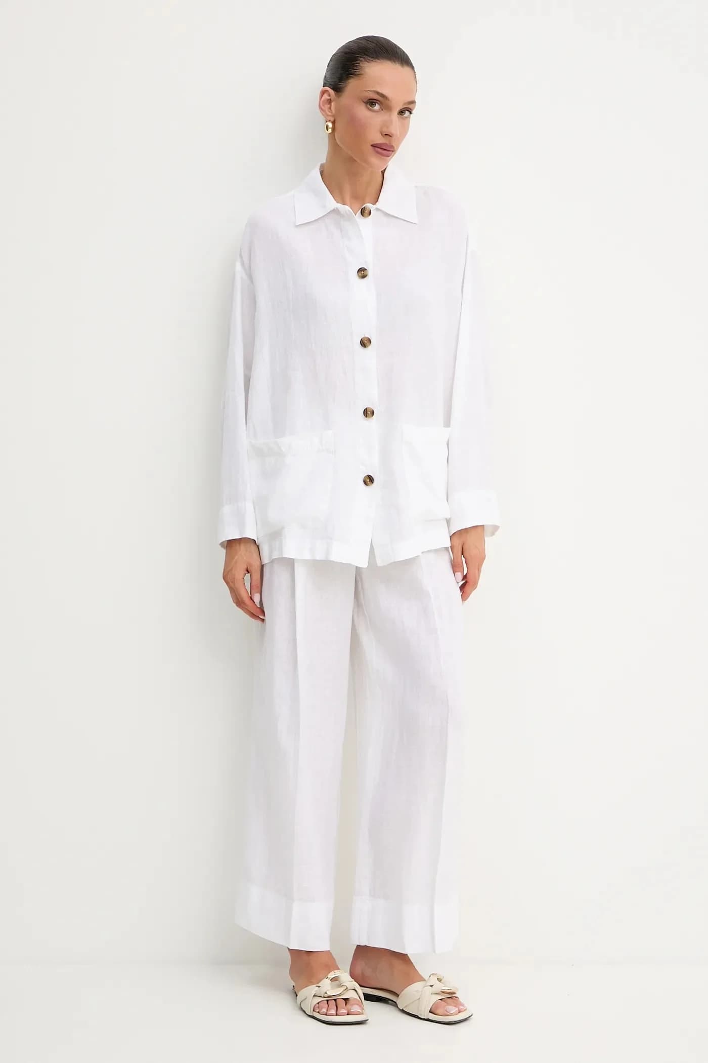 Льняная рубашка - фото 2