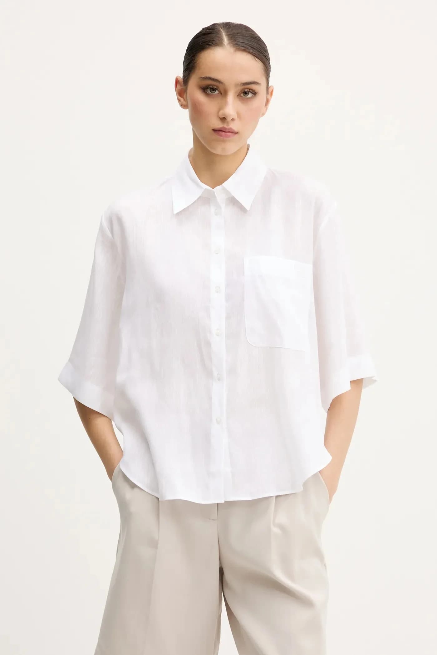 Льняная рубашка