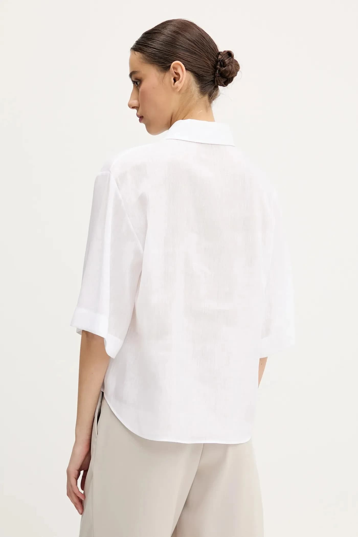 Льняная рубашка - фото 3