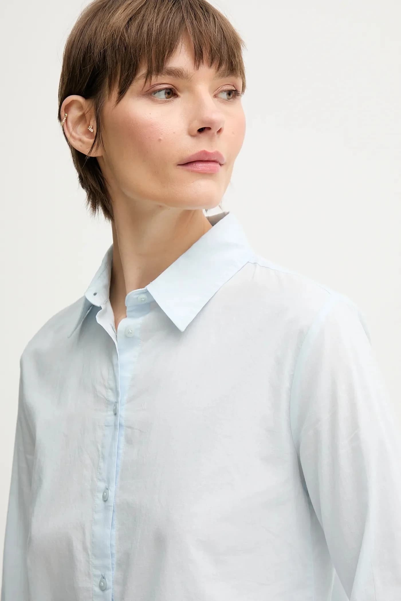 Хлопковая рубашка - фото 4