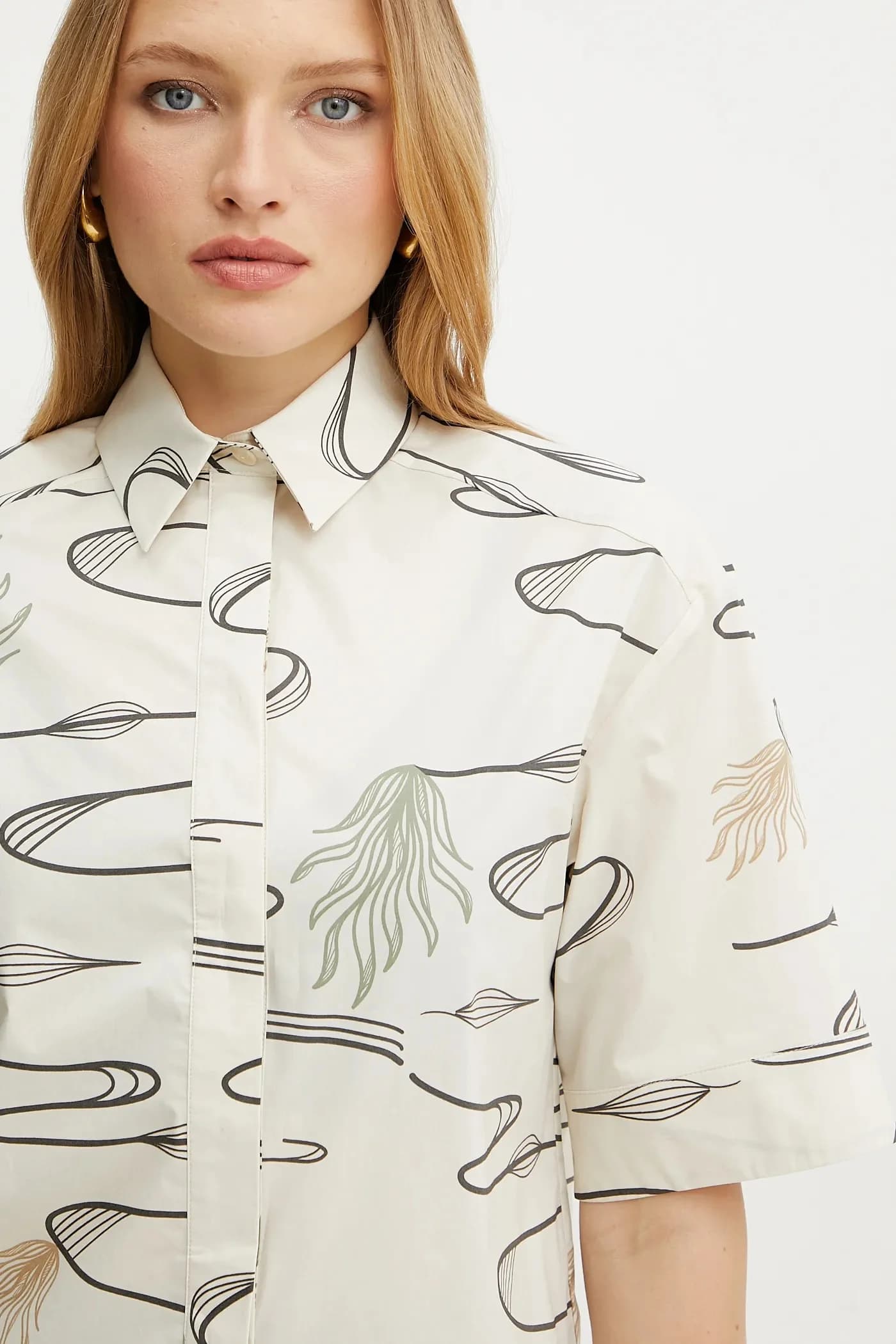 Хлопковая рубашка - фото 5