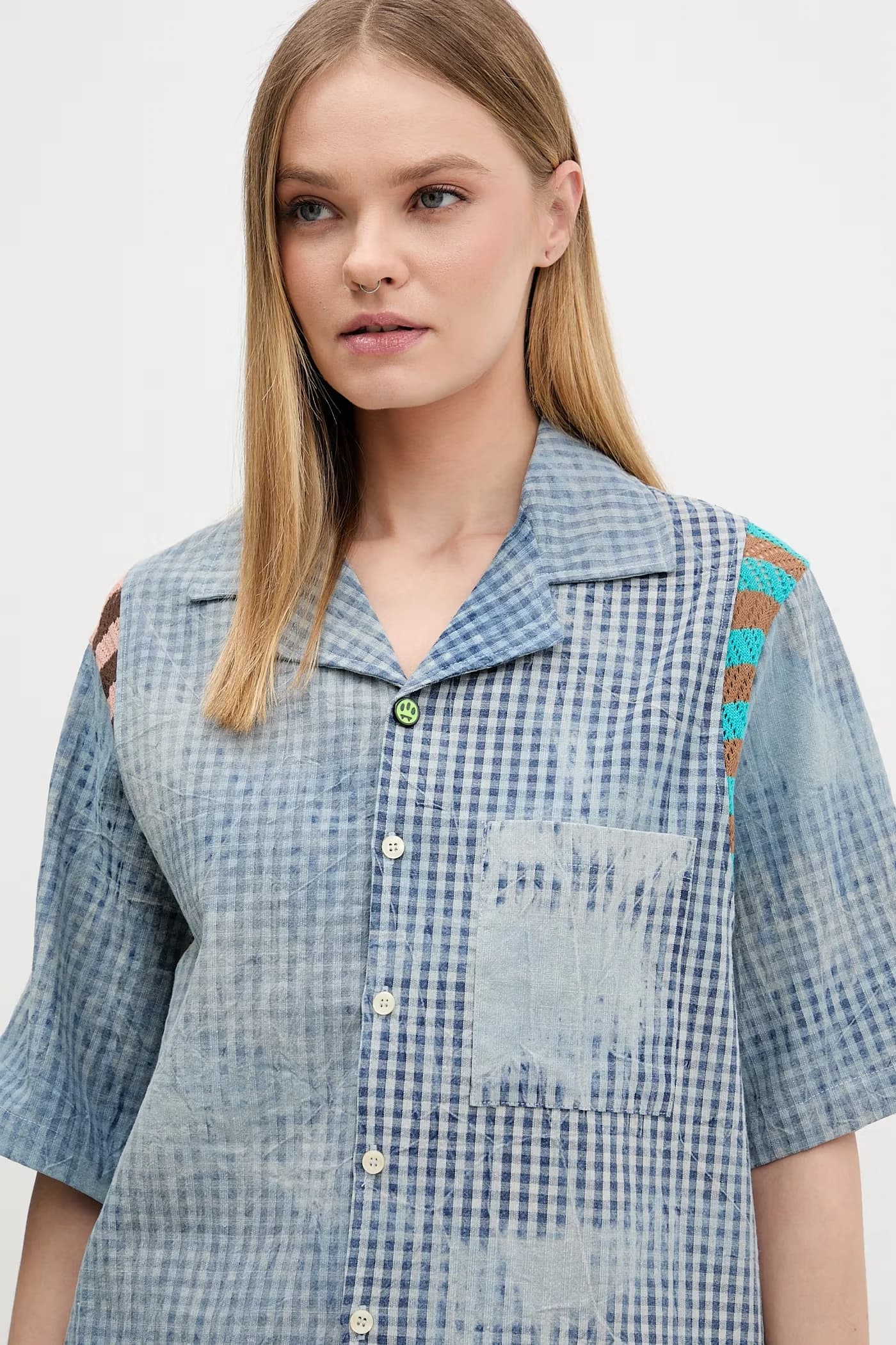 Хлопковая рубашка - фото 9