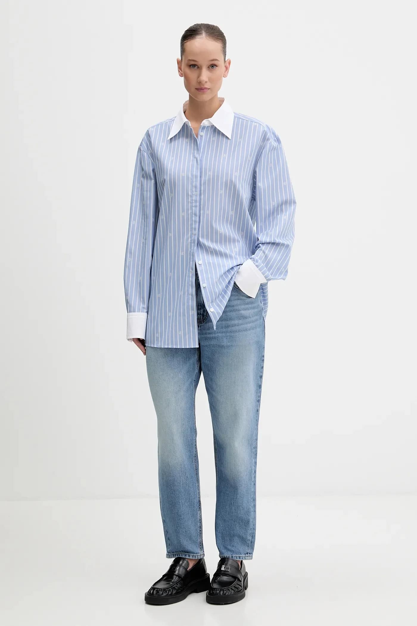 рубашка Ersenna из хлопка - фото 2