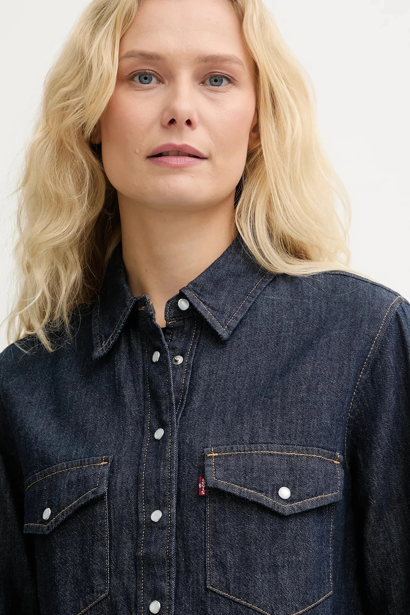 Джинсовая рубашка - фото 4