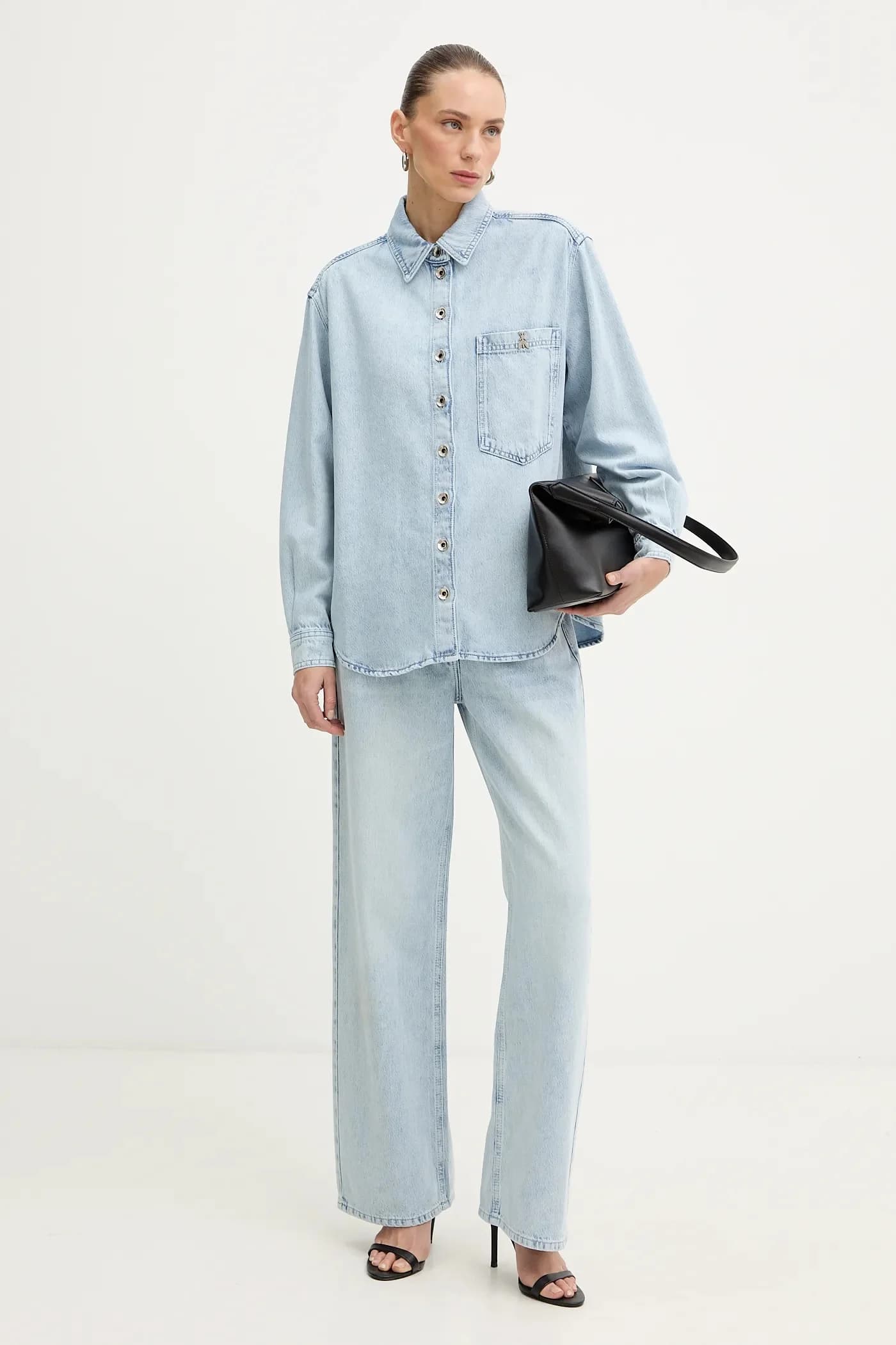 Джинсовая рубашка - фото 2