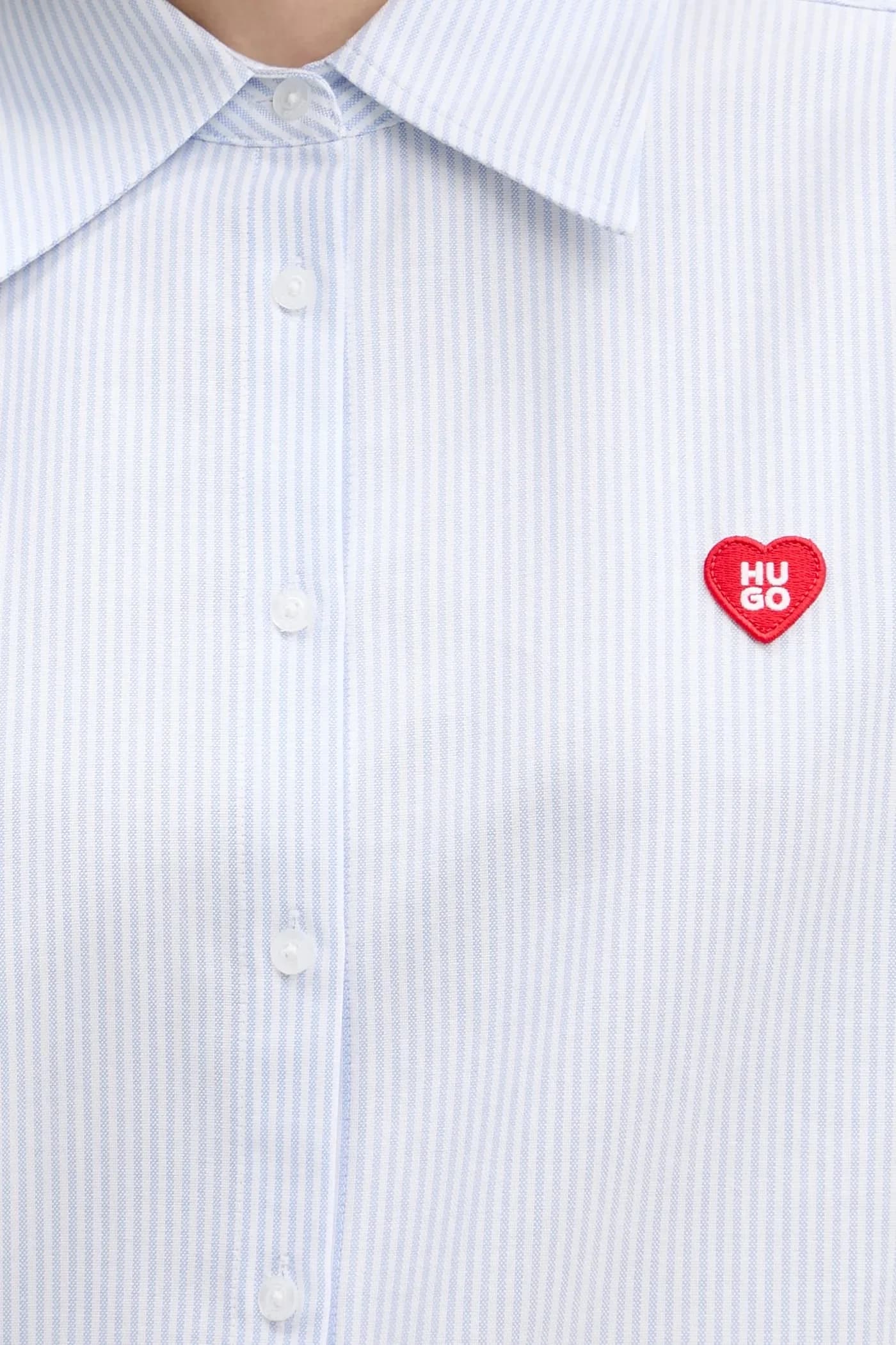 рубашка Erselia из хлопка - фото 5