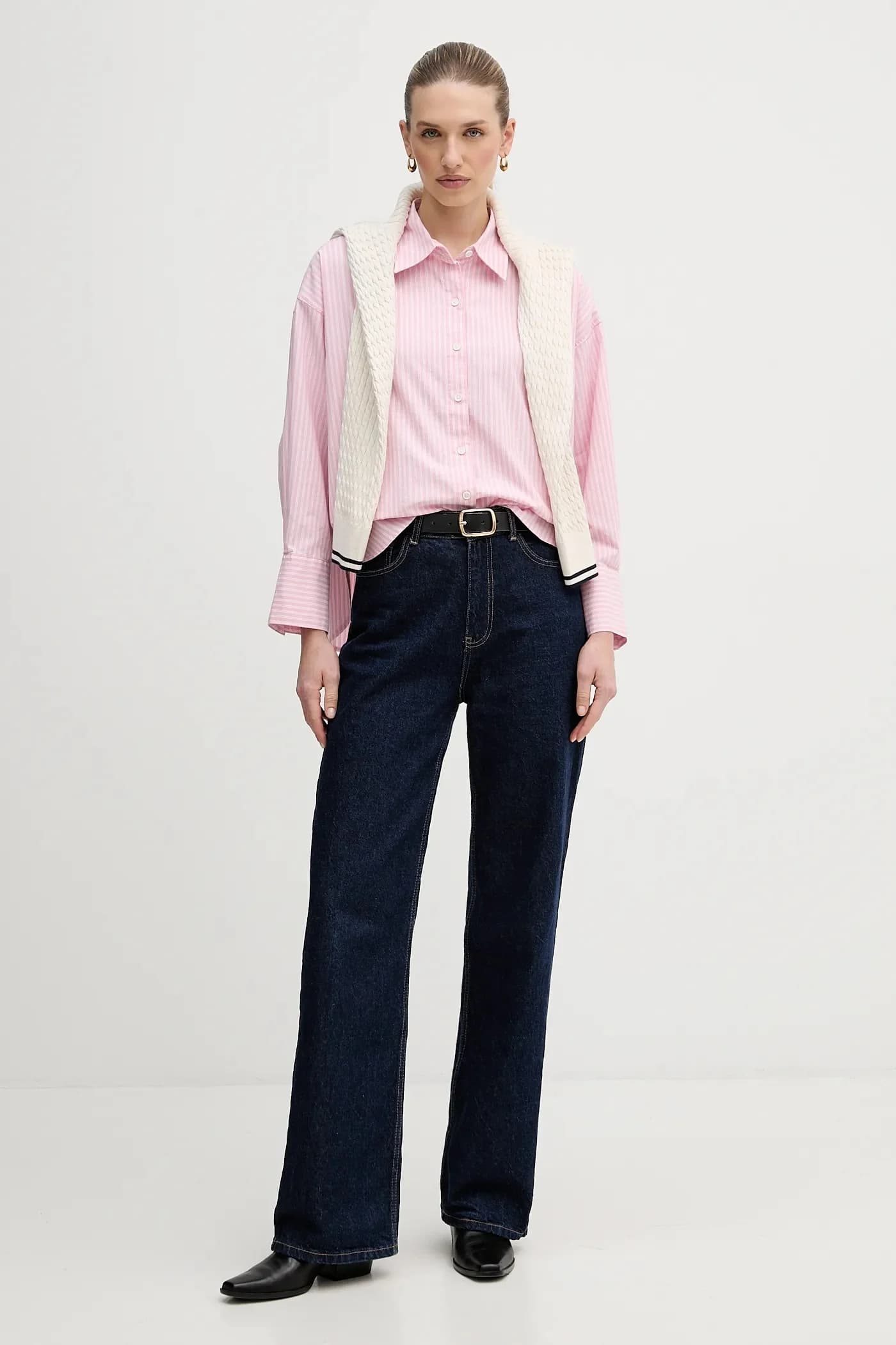 рубашка Rosie из смесового хлопка - фото 2