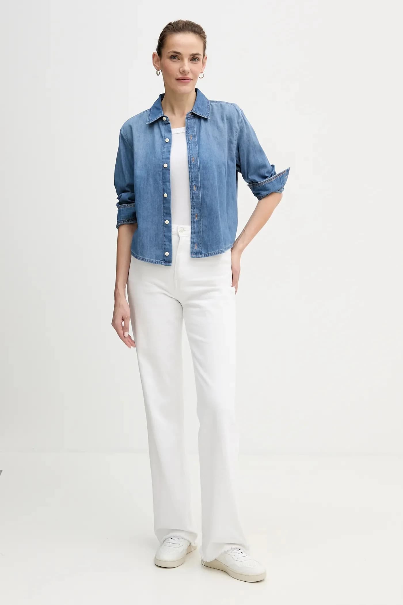 Джинсовая рубашка - фото 2