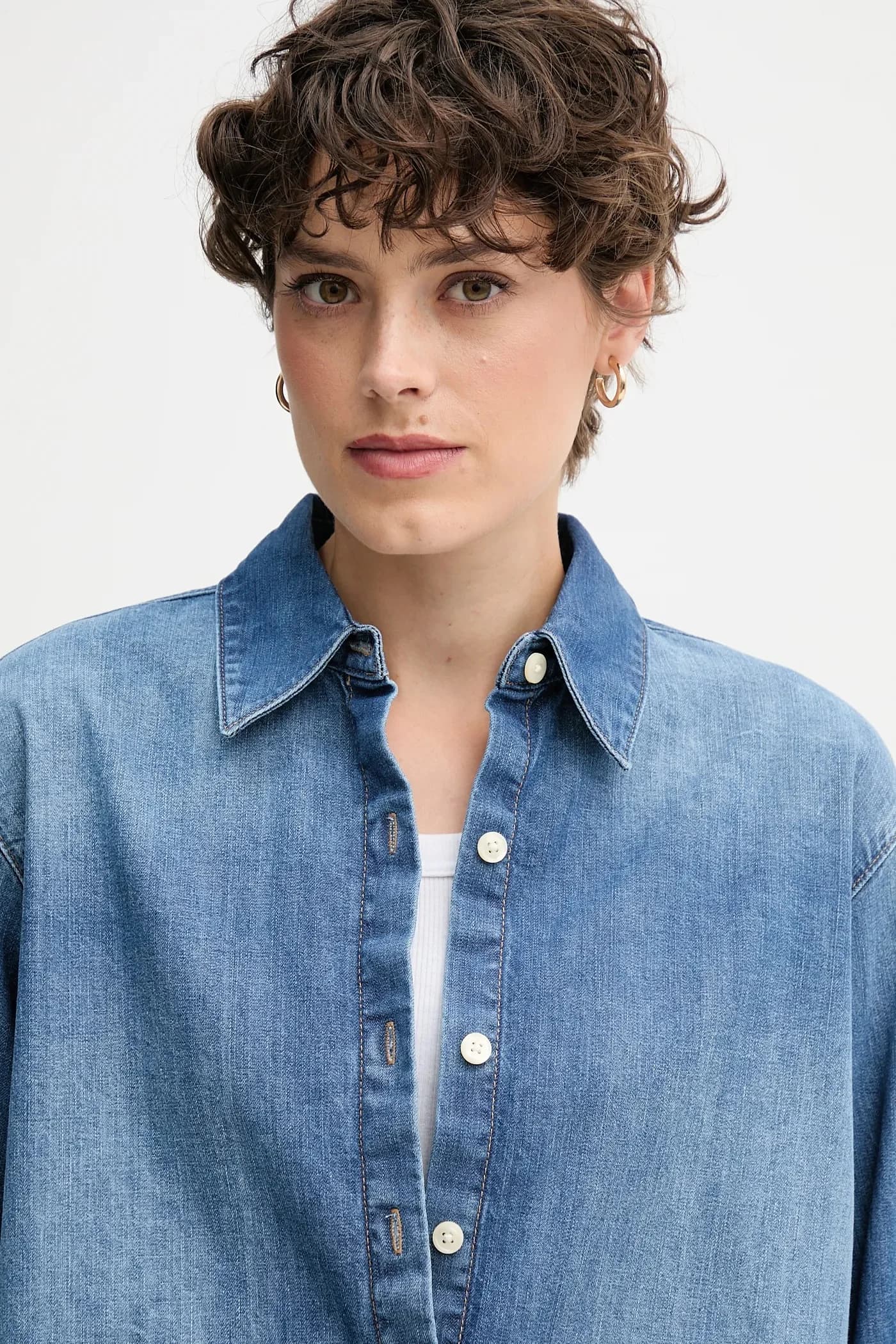 Джинсовая рубашка - фото 4