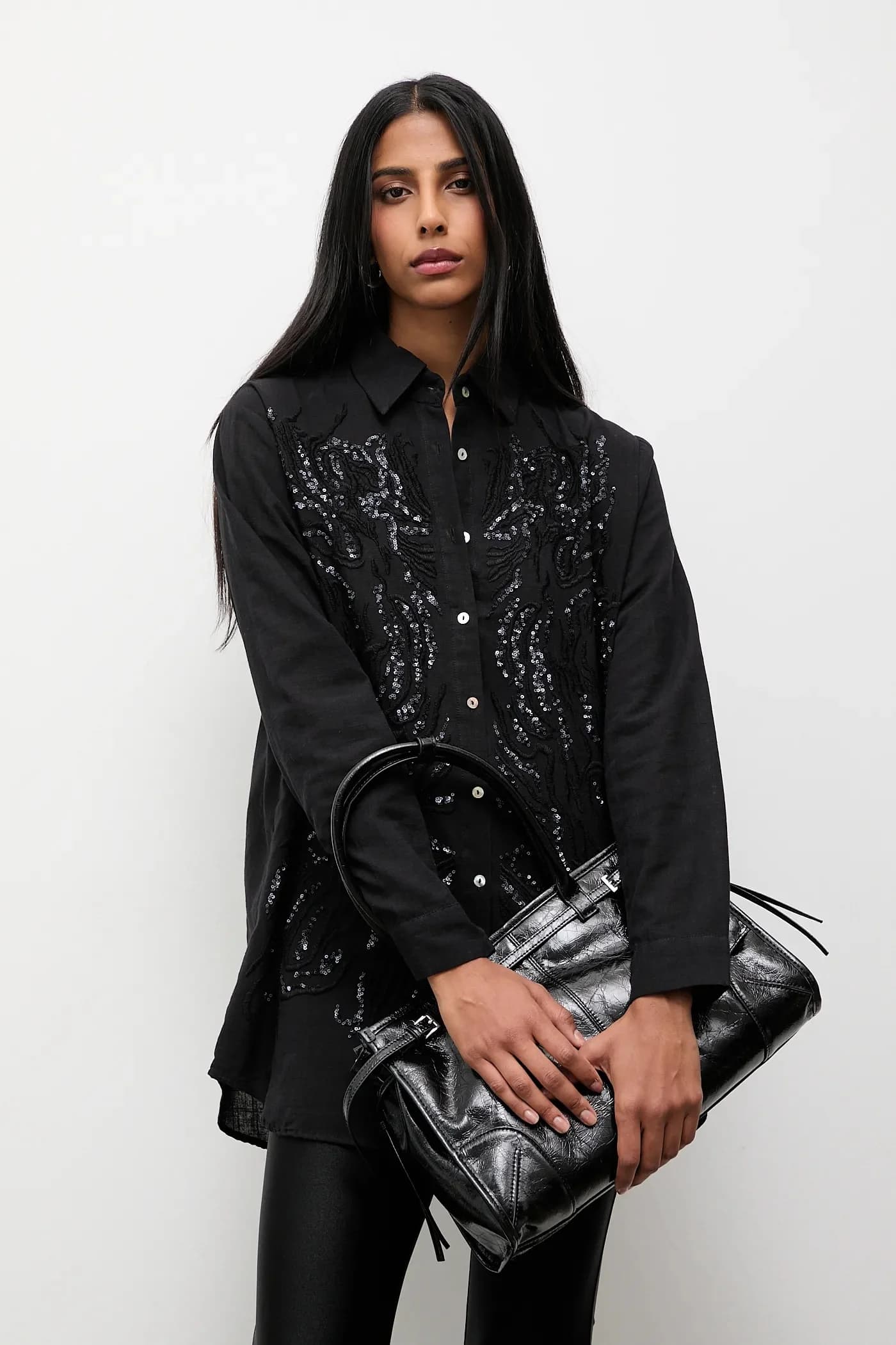 Хлопковая рубашка Answear.LAB - фото 4