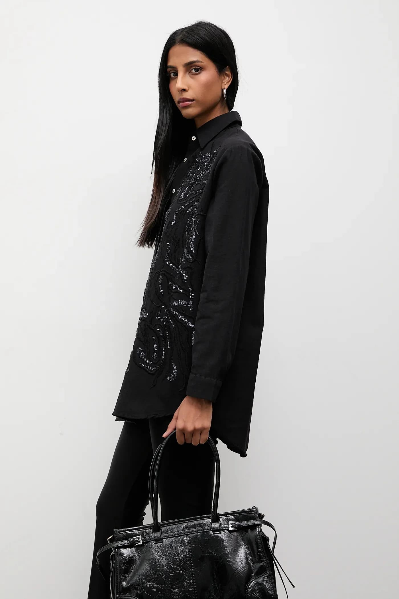 Хлопковая рубашка Answear.LAB - фото 5