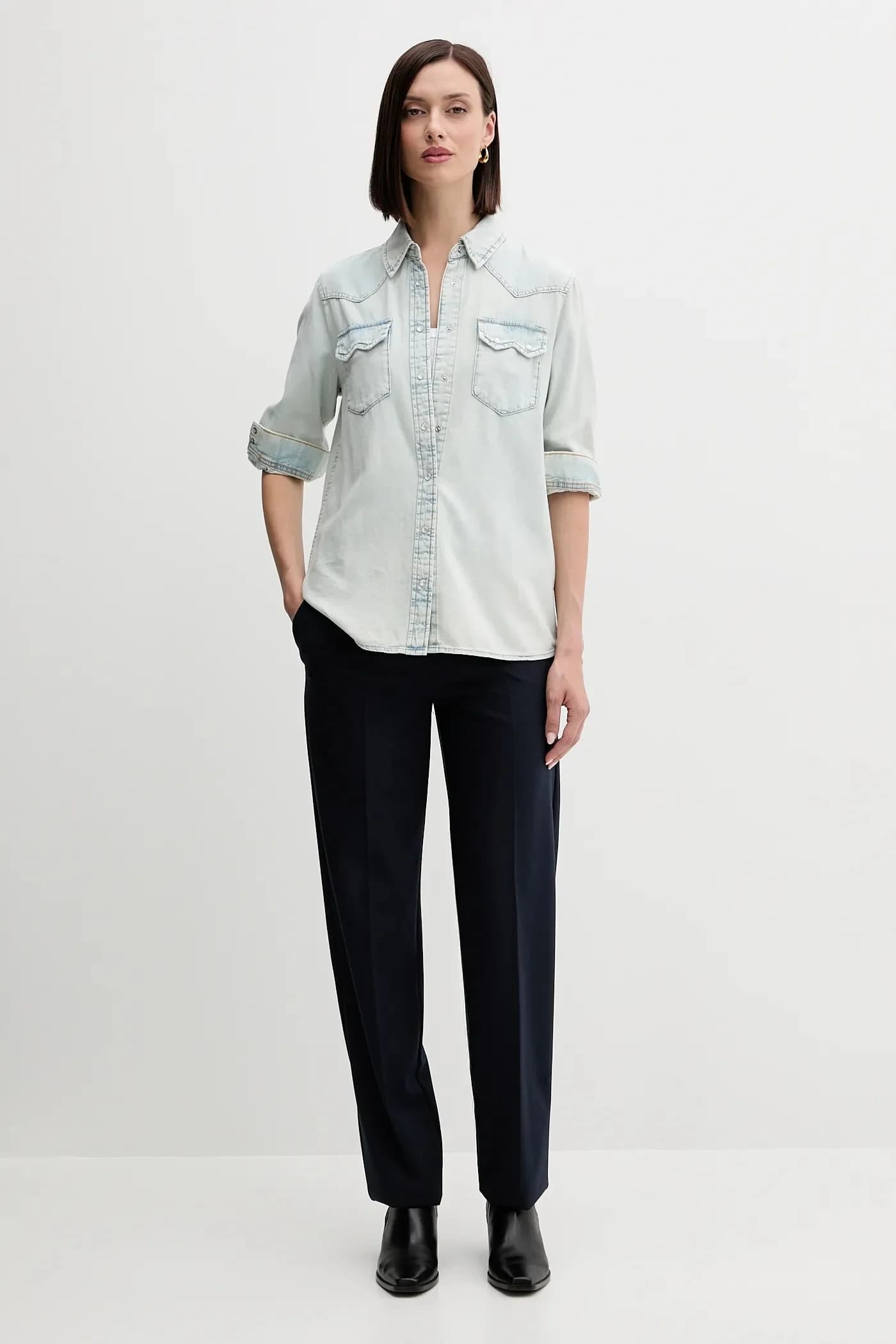 Джинсовая рубашка - фото 2