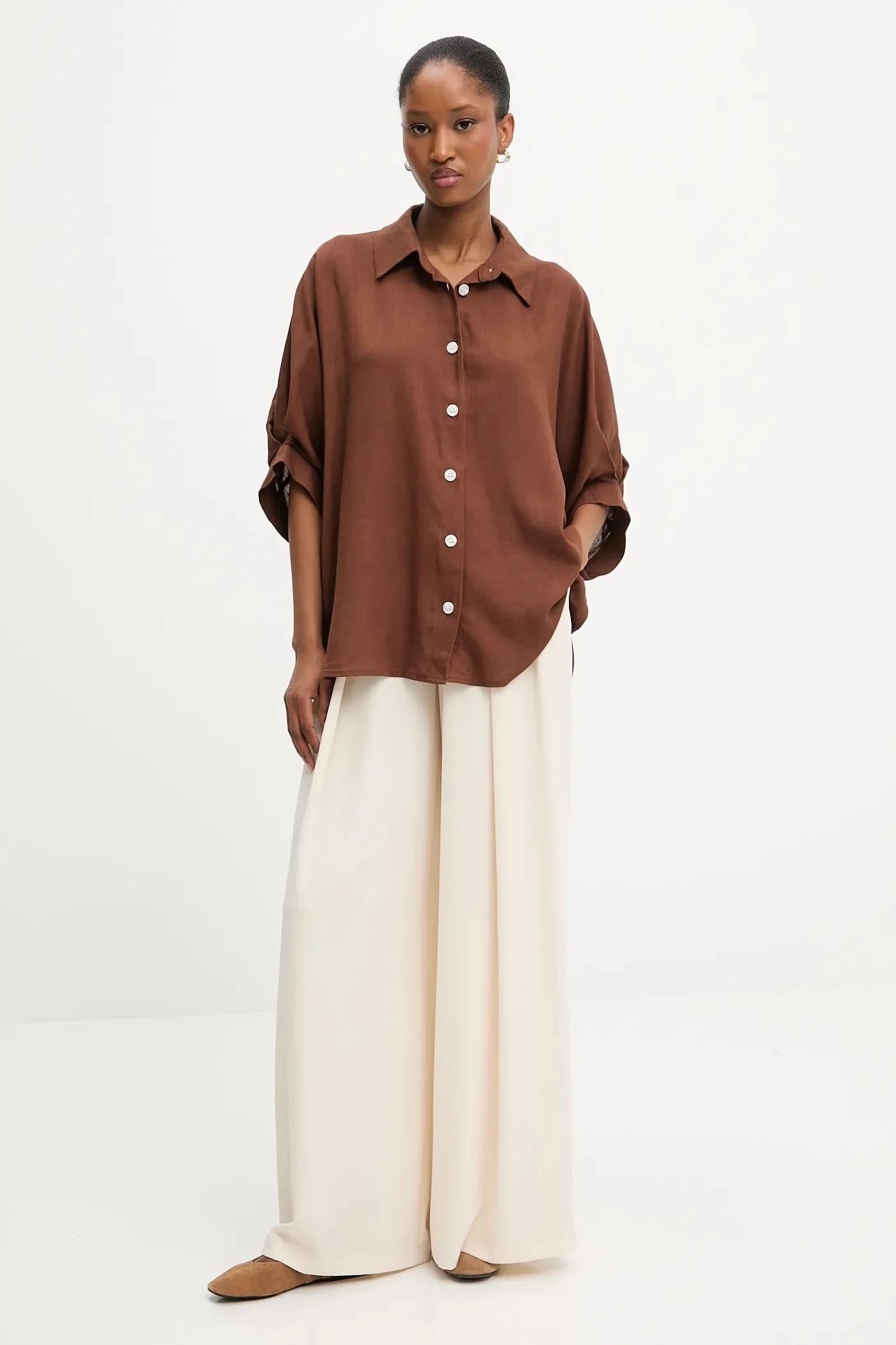 Льняная рубашка - фото 2