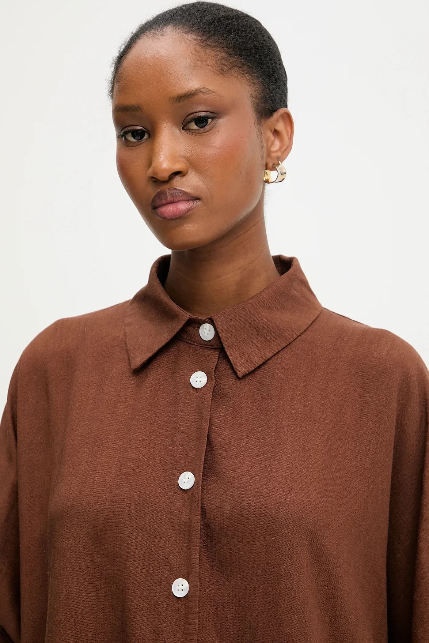 Льняная рубашка - фото 4