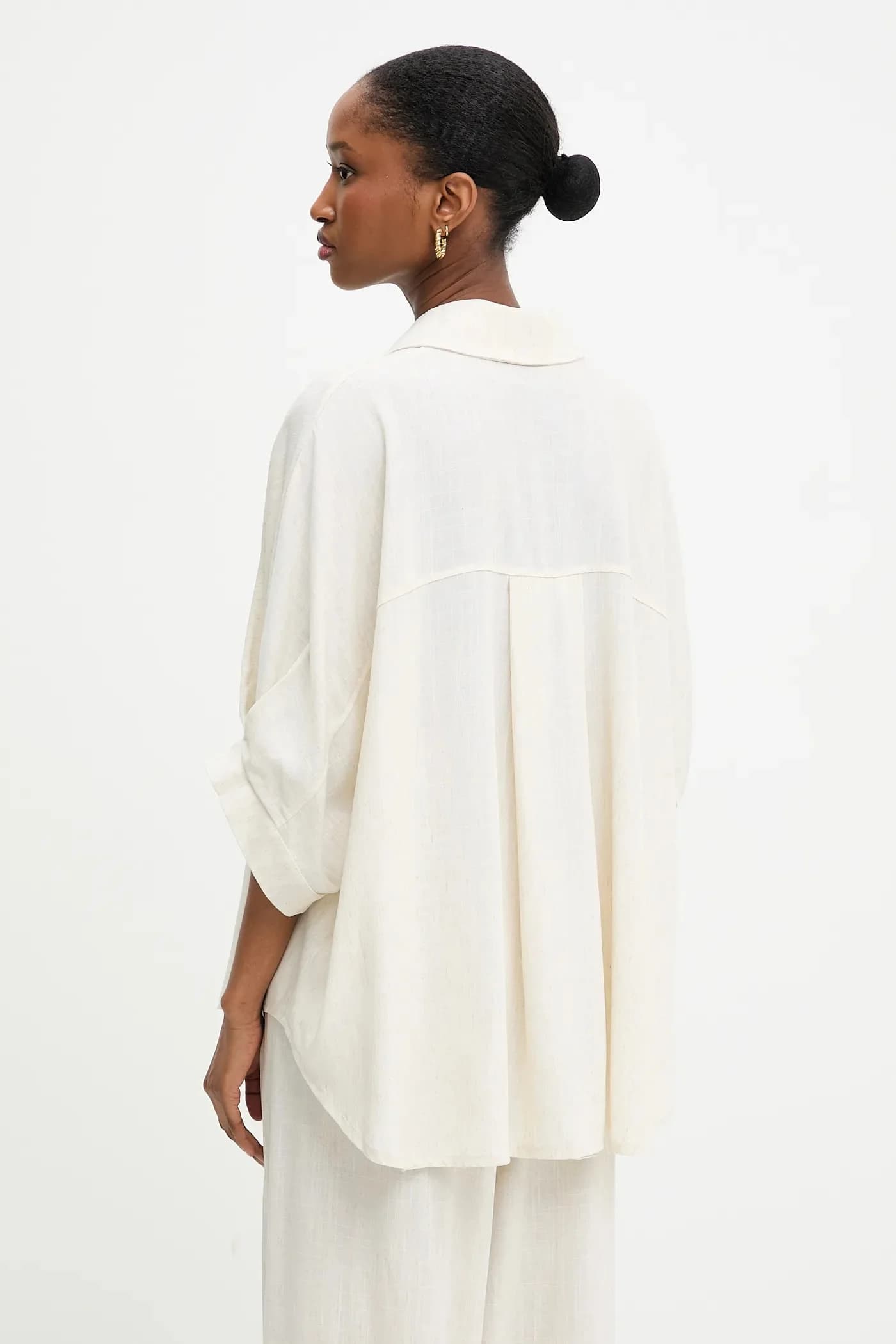 Льняная рубашка - фото 3