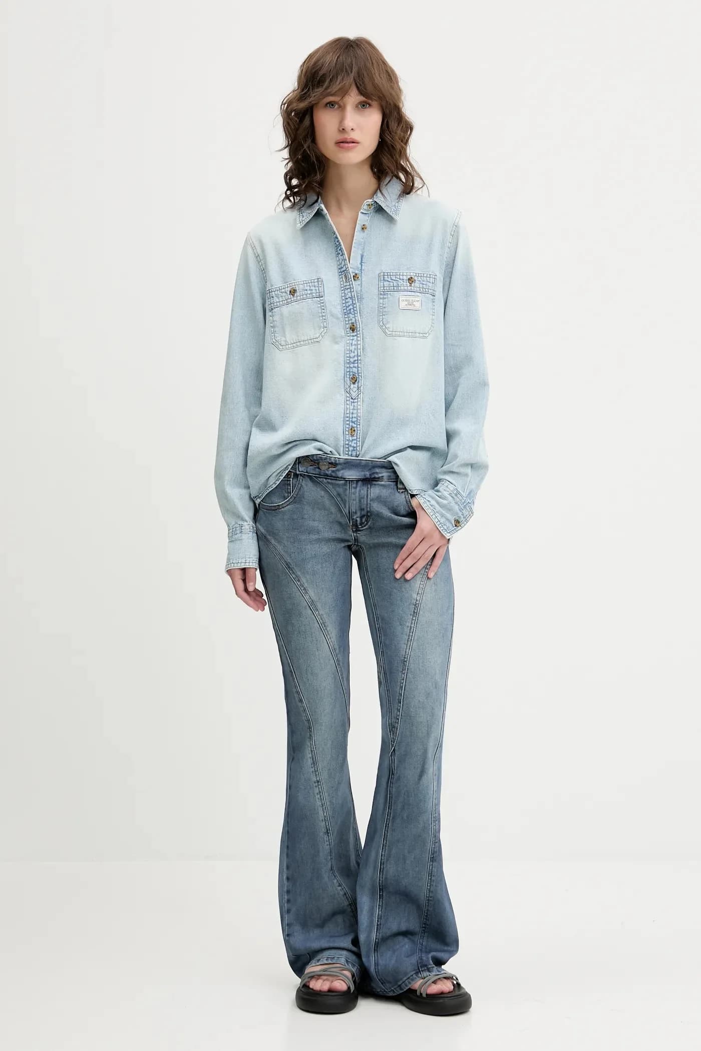 Джинсовая рубашка - фото 2