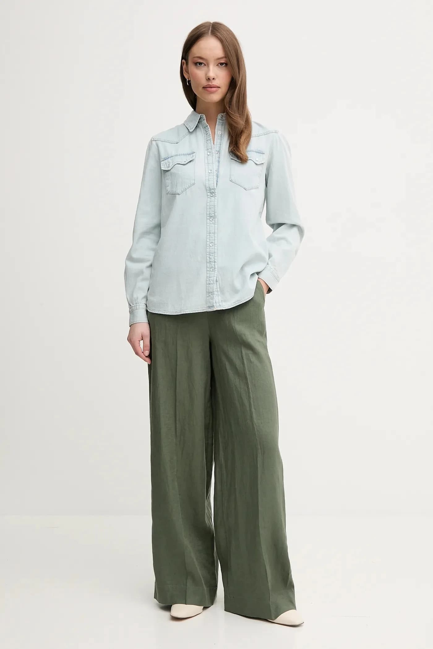 Джинсовая рубашка - фото 2