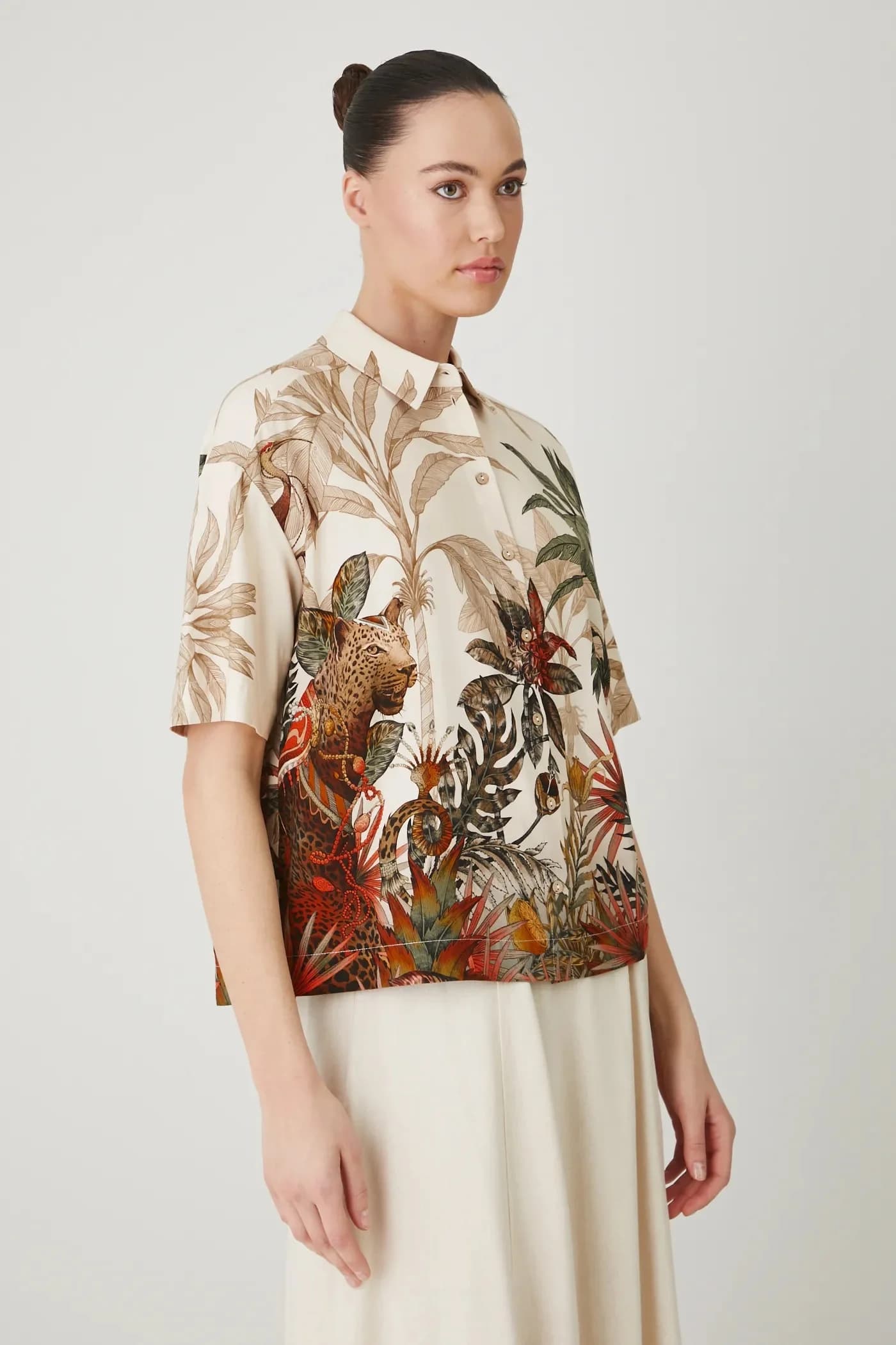 Рубашка из смесового льна