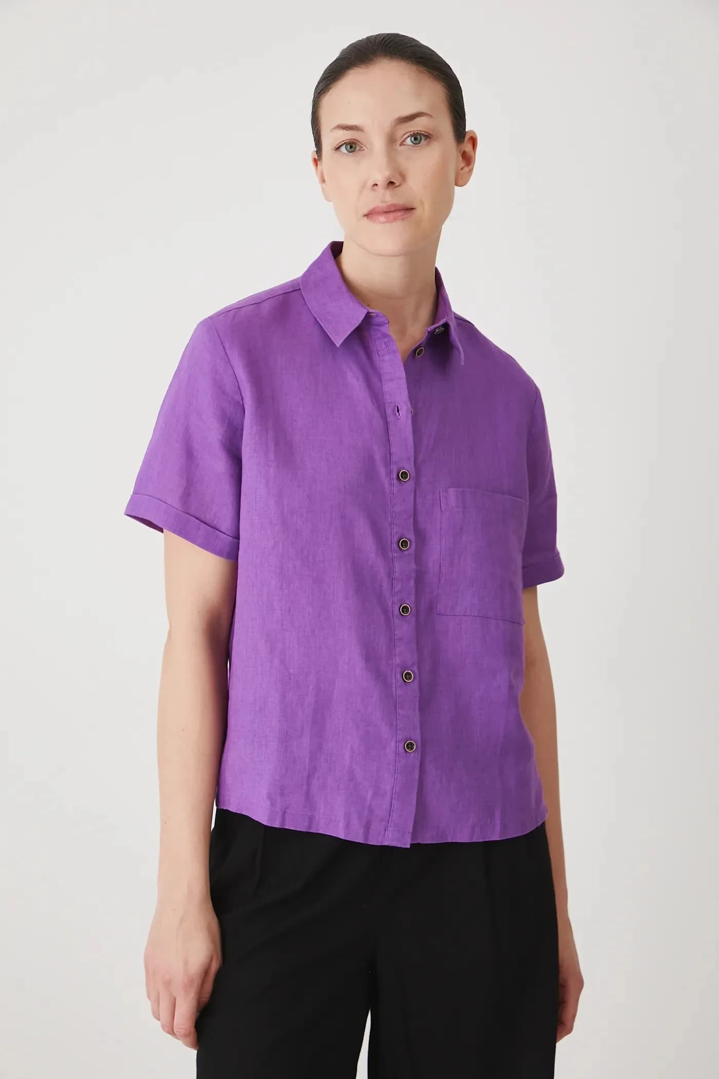 Льняная рубашка - фото 2